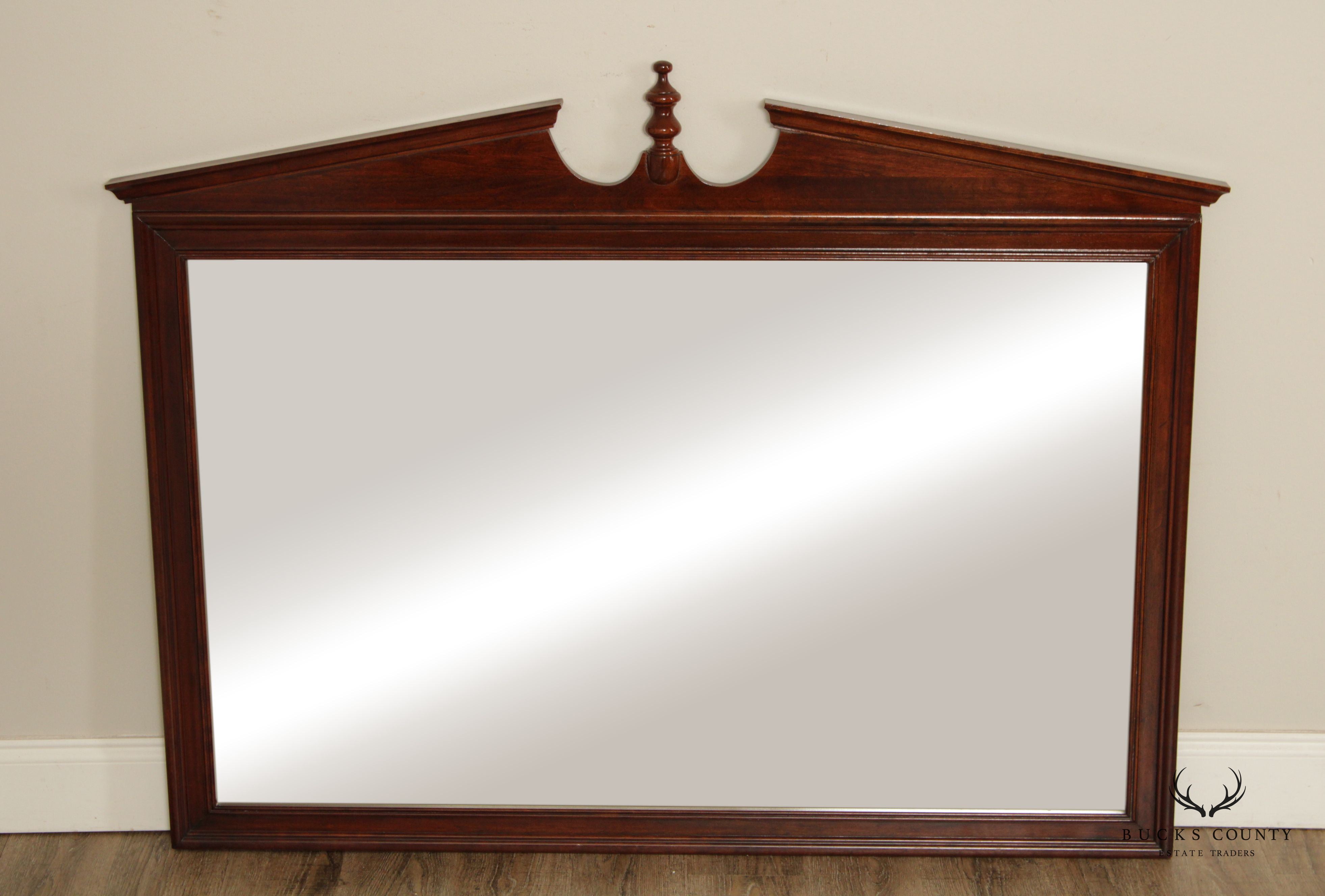 Chippendale Style Carved Cherry Over-Mantel Mirror