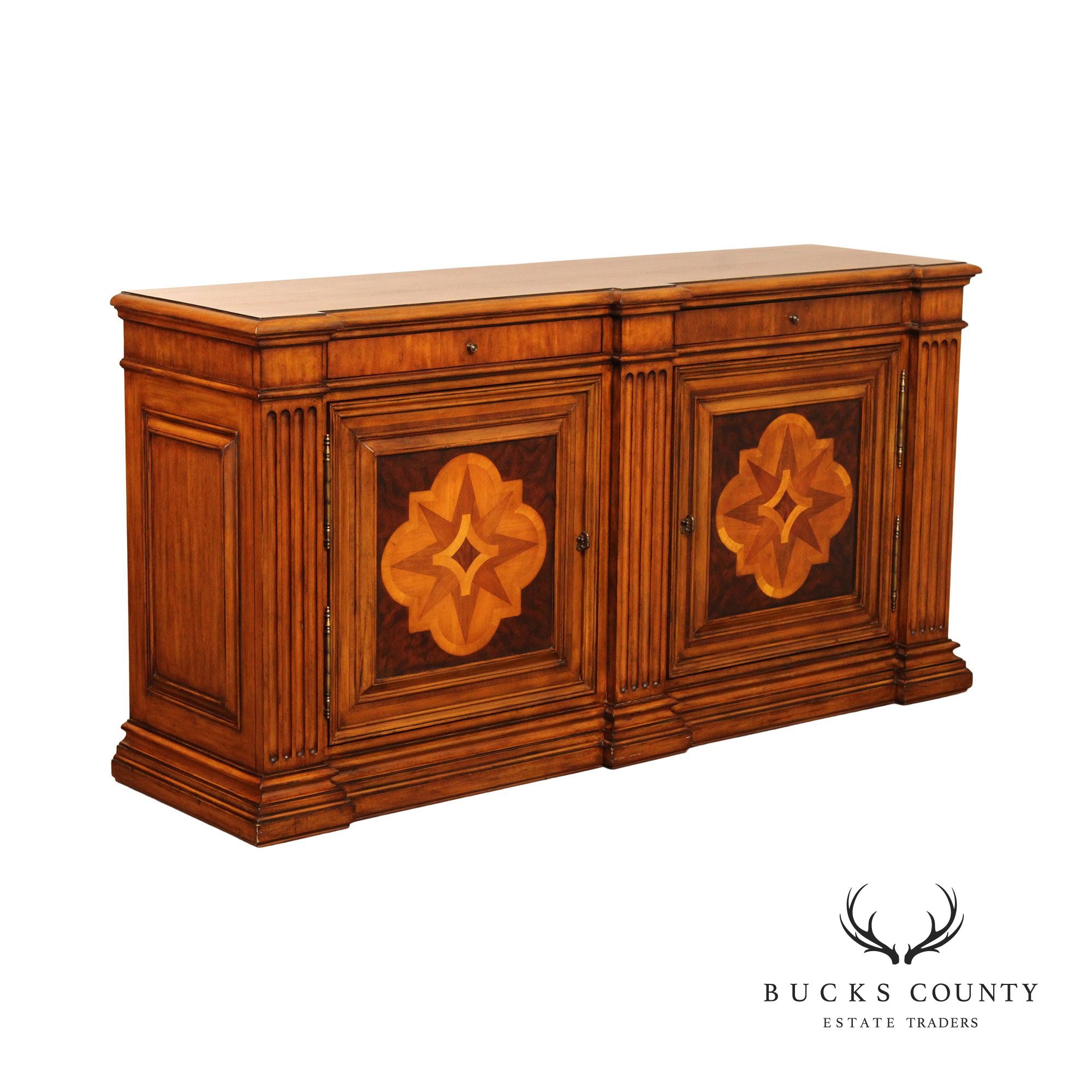 Ethan Allen 'Lombard' Marquetry Inlaid Sideboard