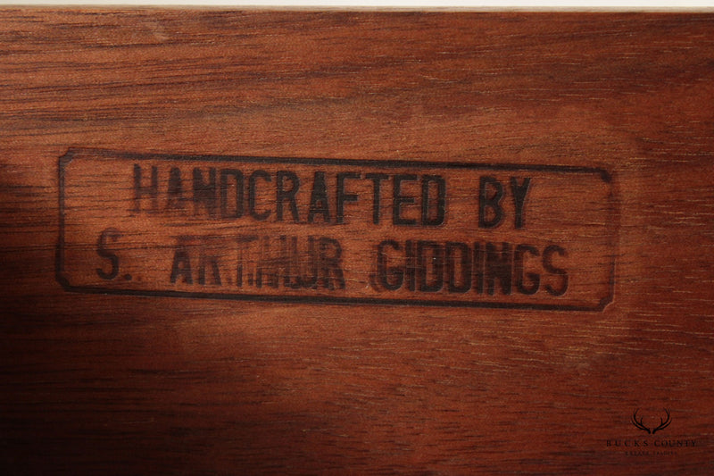 S. Arthur Giddings Handcrafted Solid Walnut Nightstand