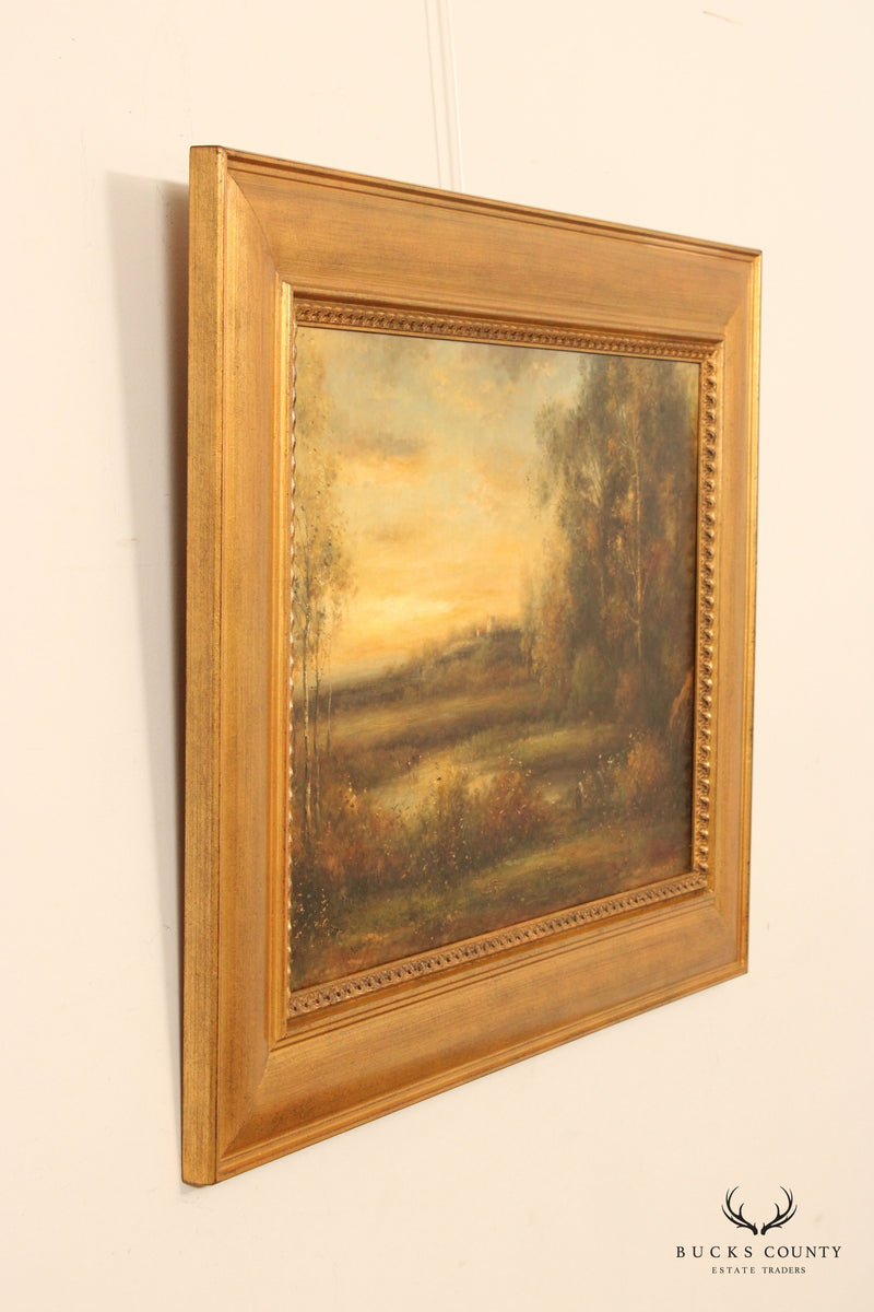 Niko Kyte Landscape Original Oil Painting, Custom Framed
