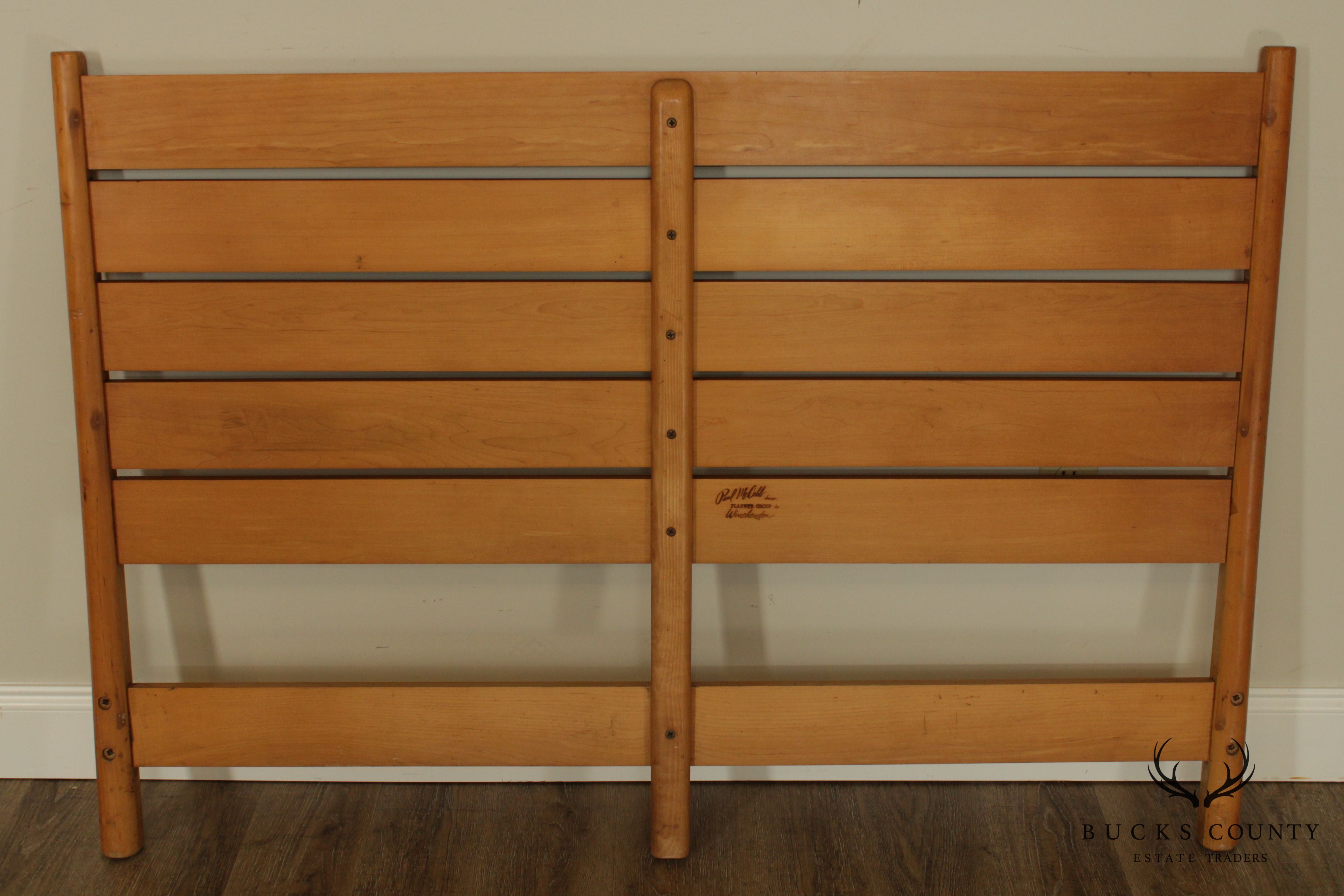 Paul McCobb Planner Group, Winchendon Mid Century Modern Maple Full Headboard