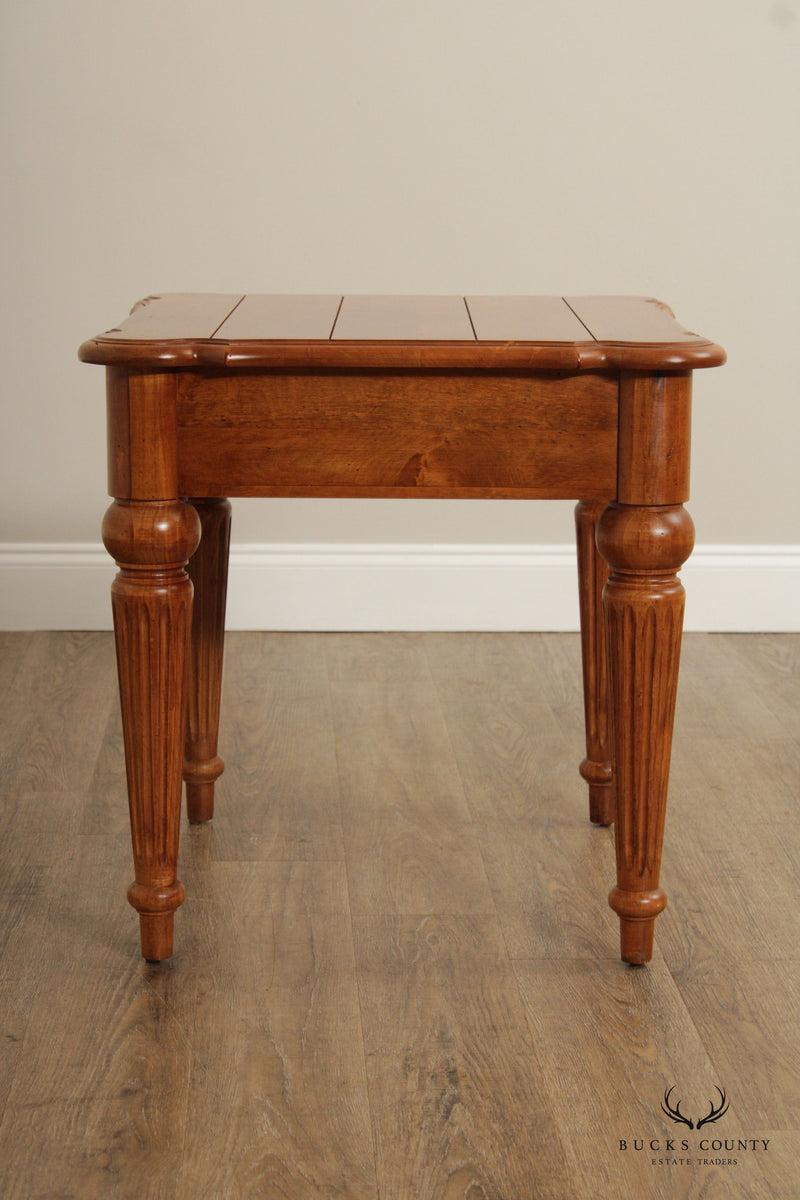 Ethan Allen French Louis XVI Style 'Legacy' Maple End Table