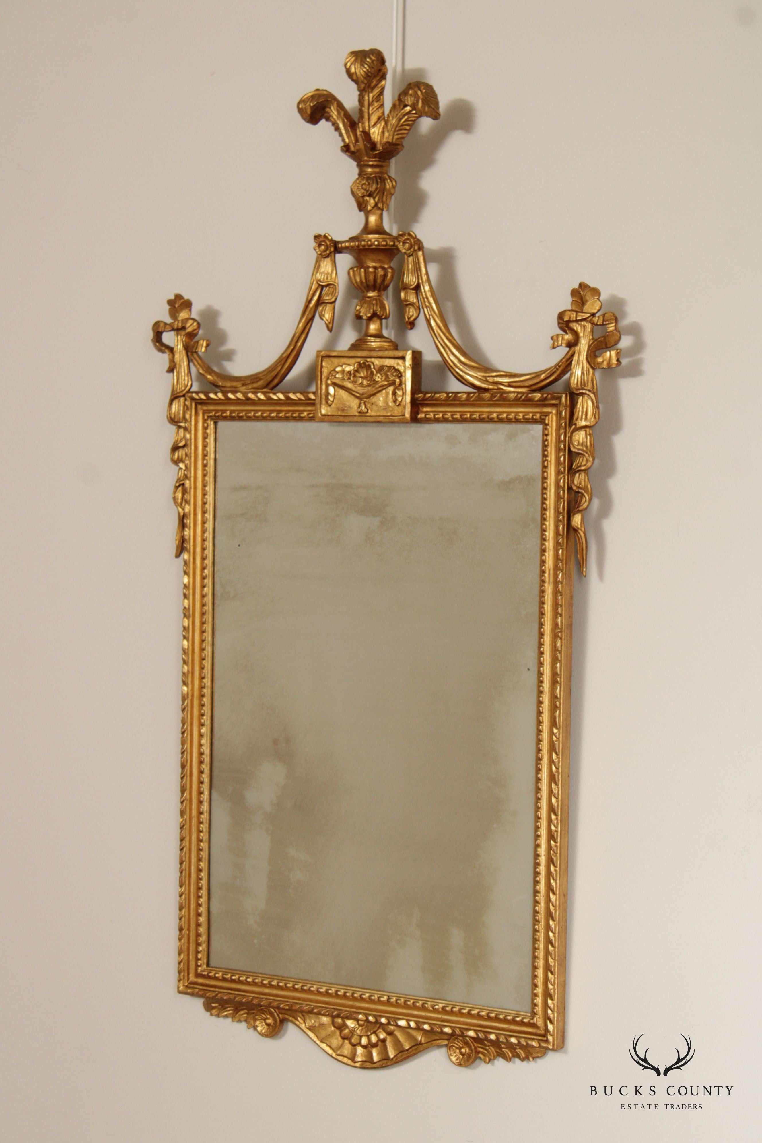 Adams Style Giltwood Frame Wall Mirror