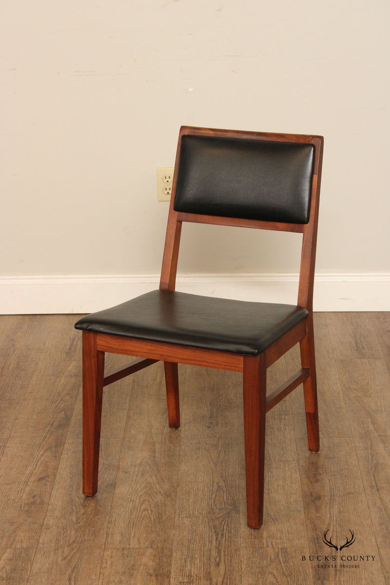 Hibriten Chair Company Mid Century Modern Set Eight Walnut Dining Chairs