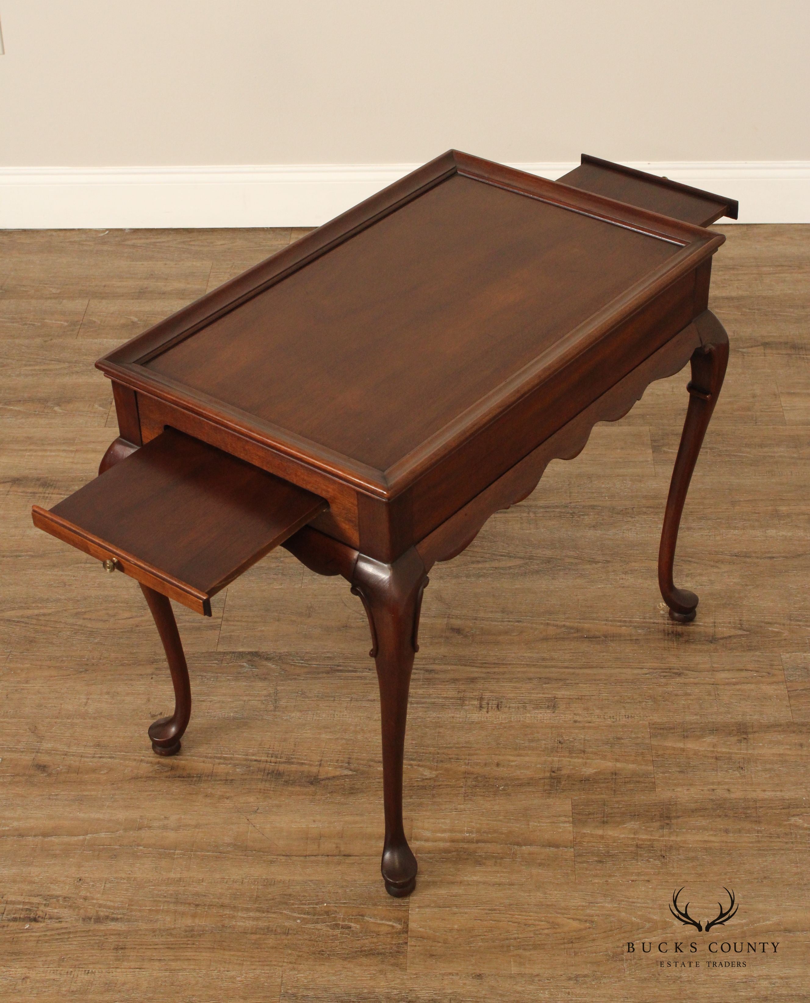 Queen Anne Style Vintage Mahogany Tea Table