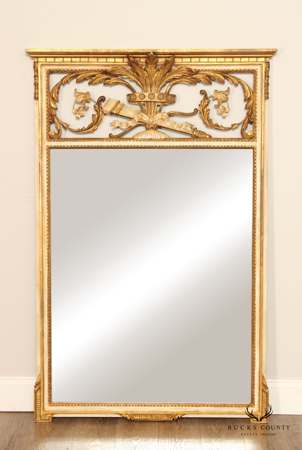 Italian Neoclassical Style Parcel Gilt Wall Mirror