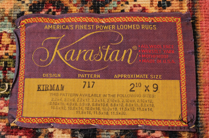 Karastan Kirman 2'11"x 9' Wool Runner