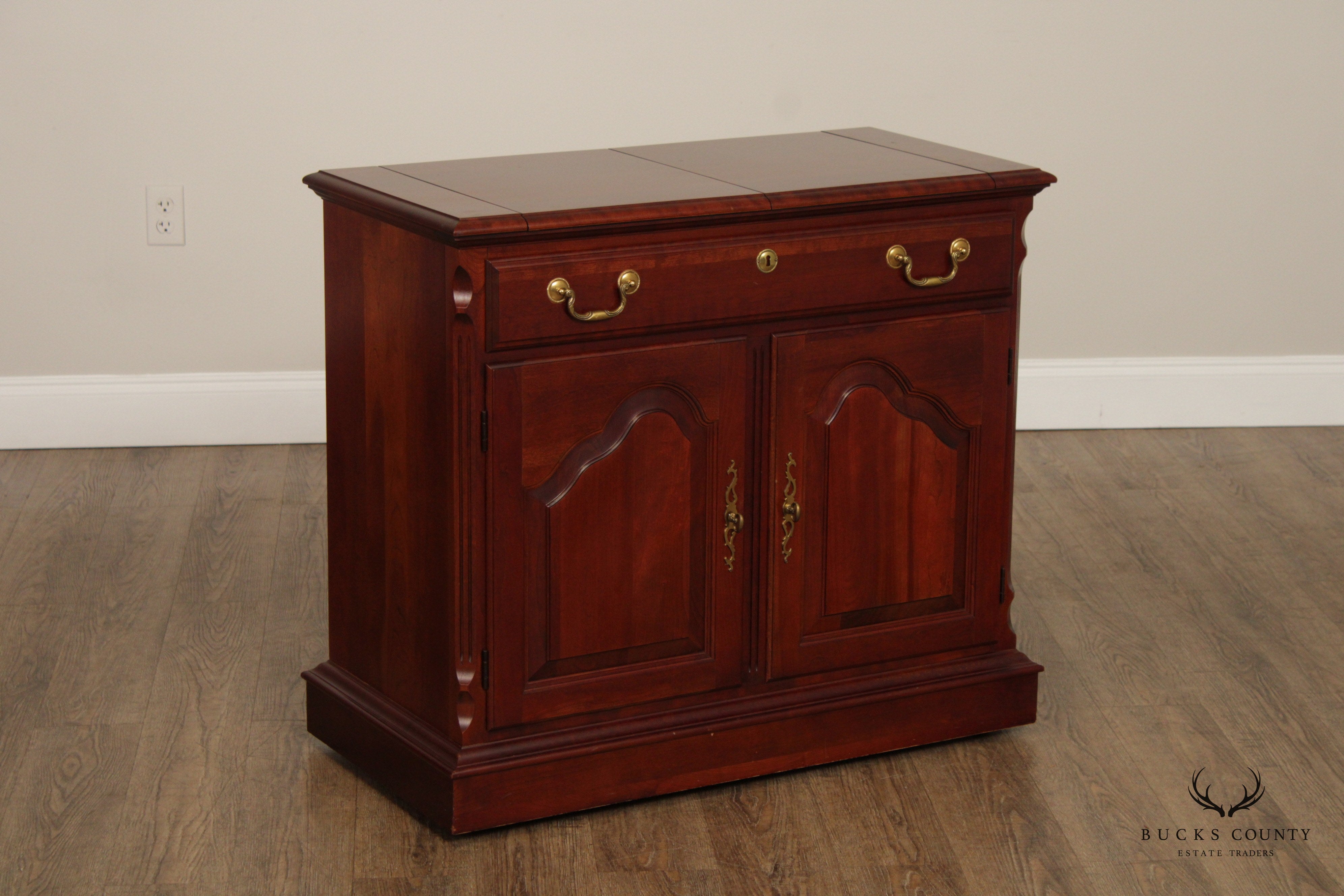 Pennsylvania House Chippendale Style Cherry Flip Top Server