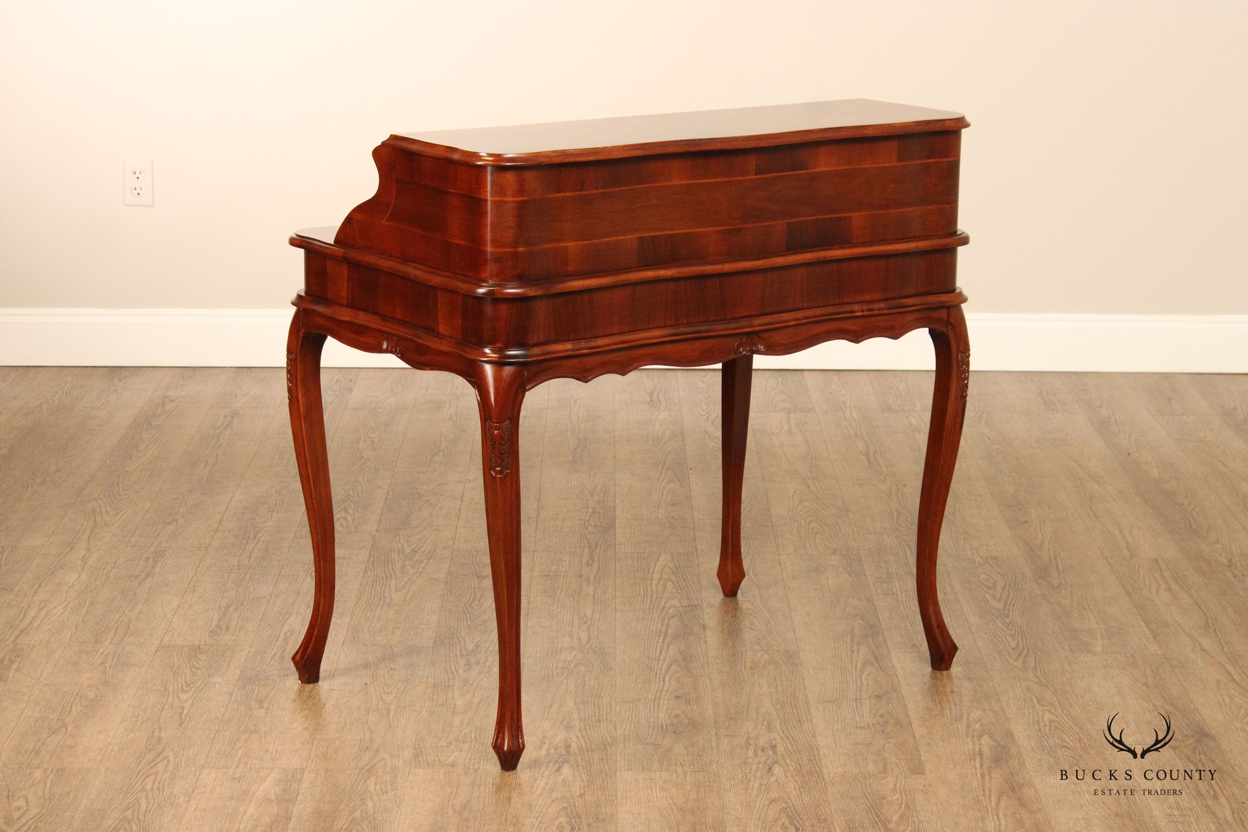 Italian Provincial Louis XV Style Walnut Writing Desk