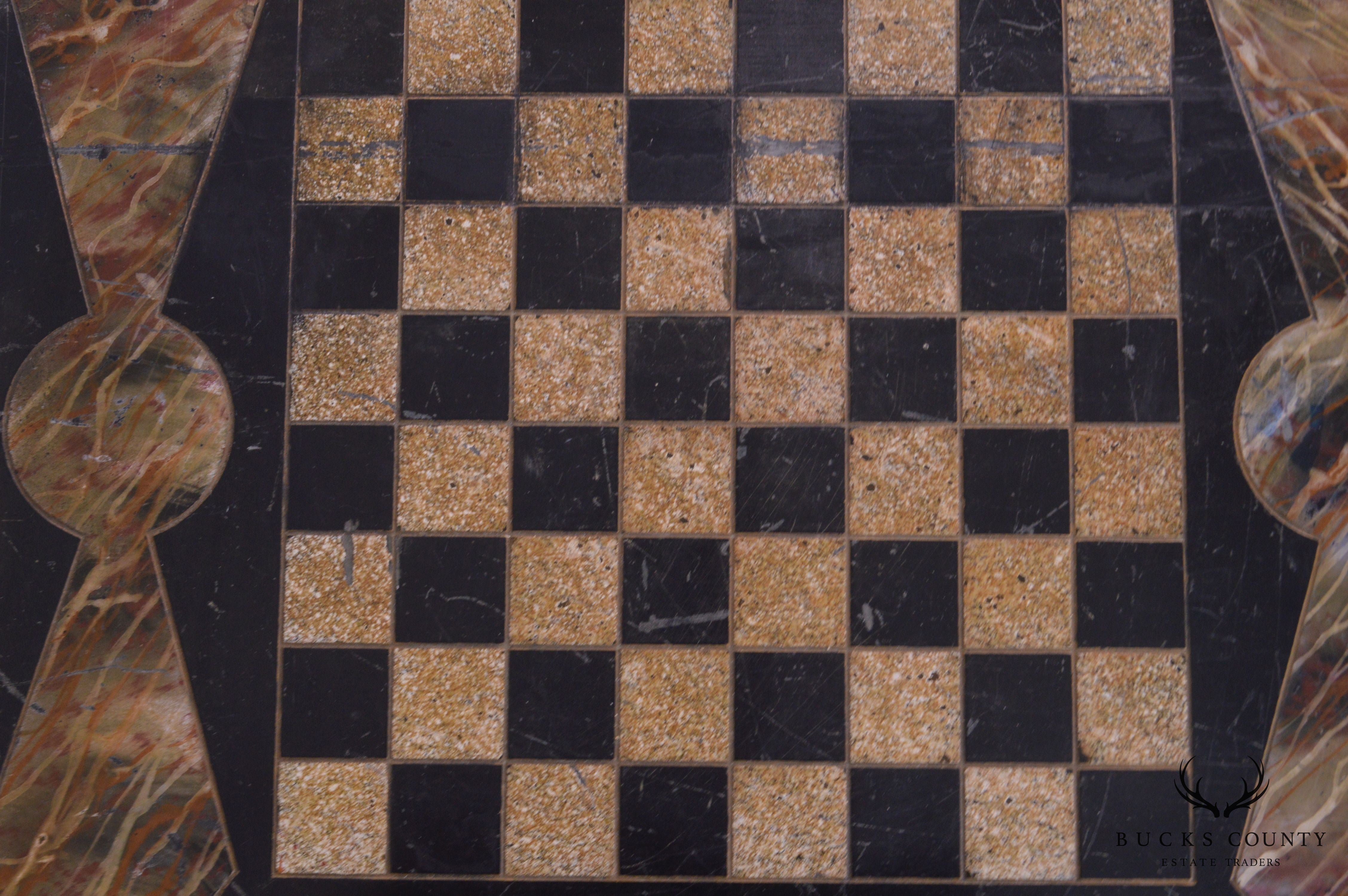 Antique Slate Chess Game Board (A)