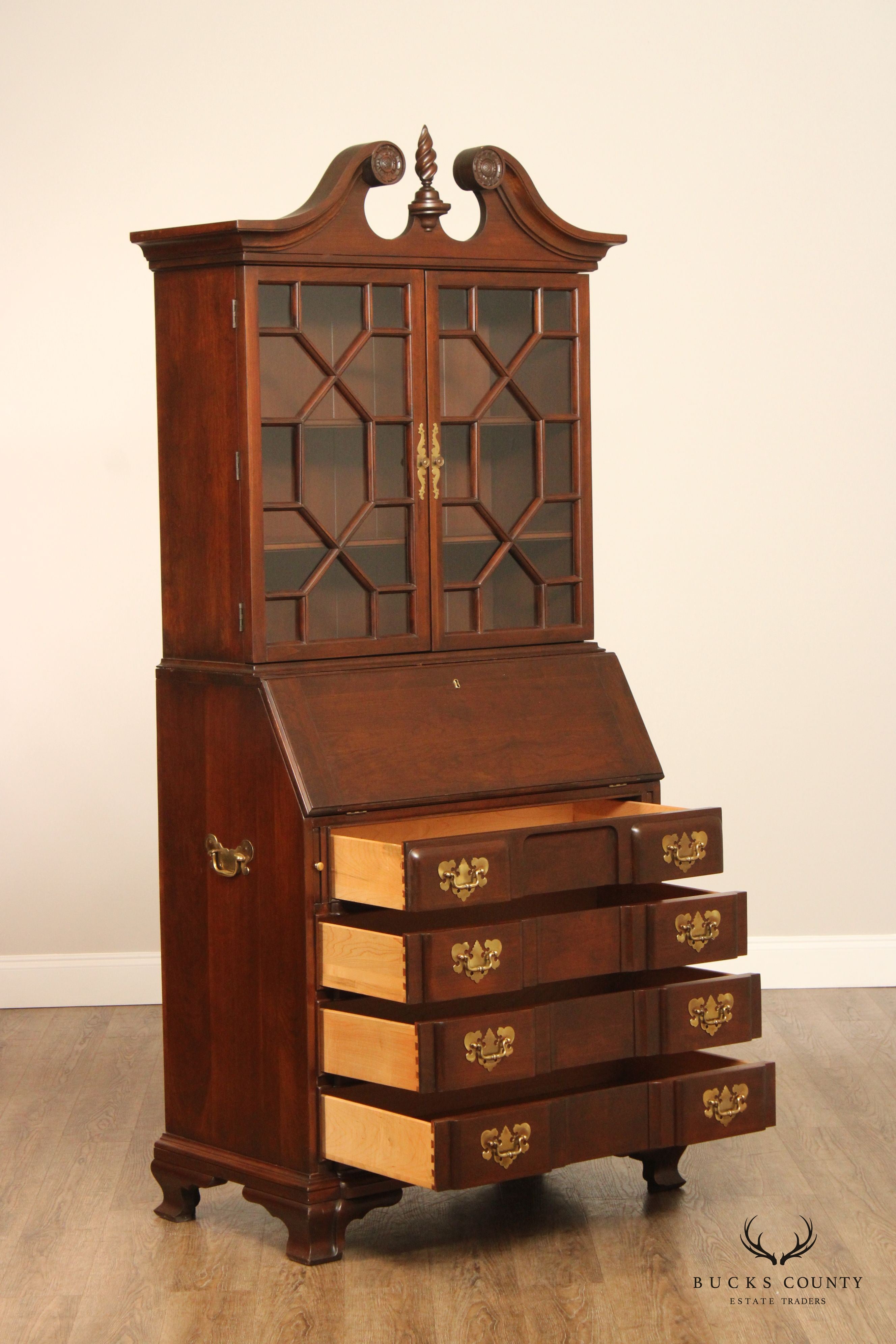 Harden Chippendale Style Blockfront Secretary Desk