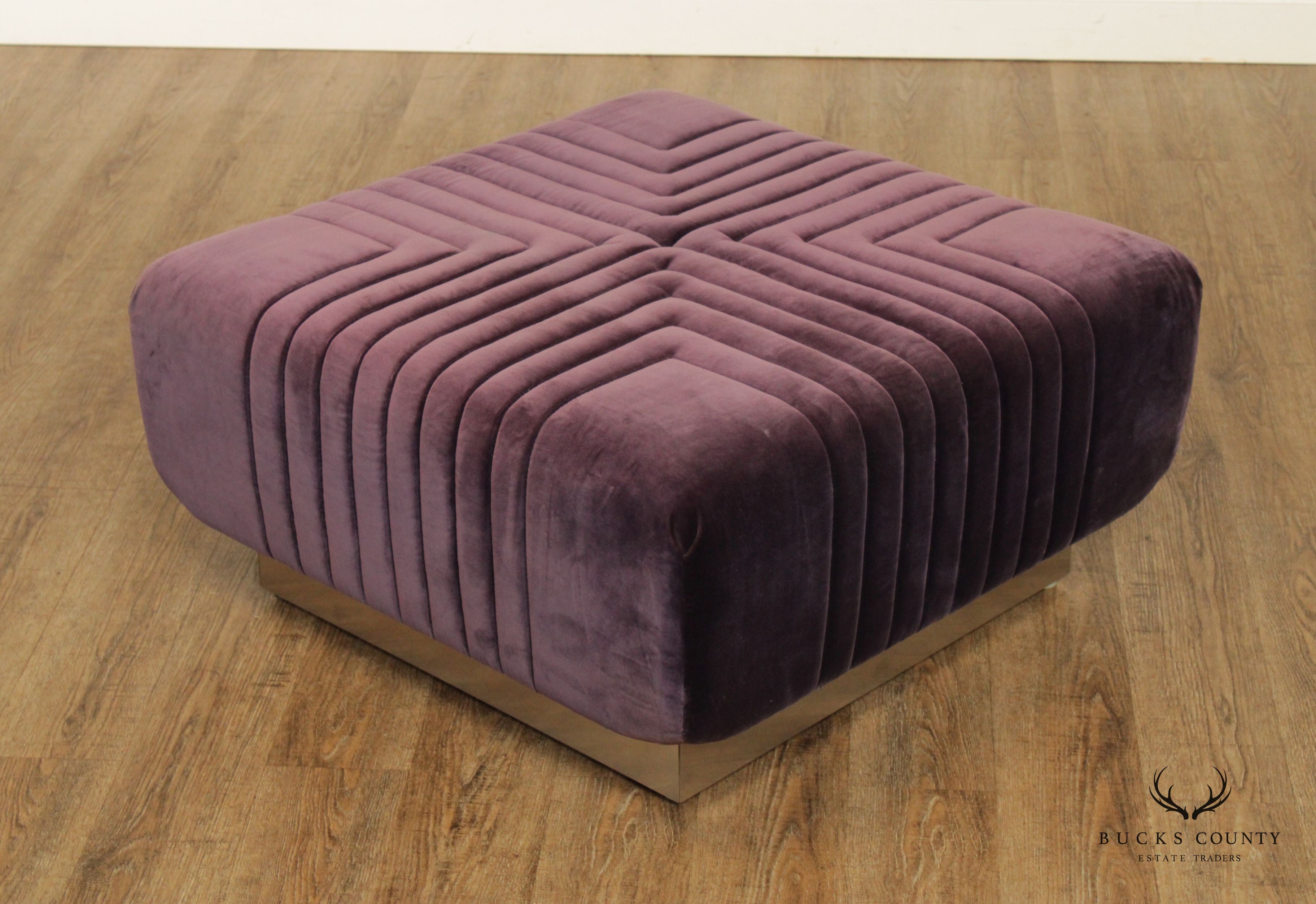 Edward Axel Roffman 1970s Modern Upholstered Ottoman