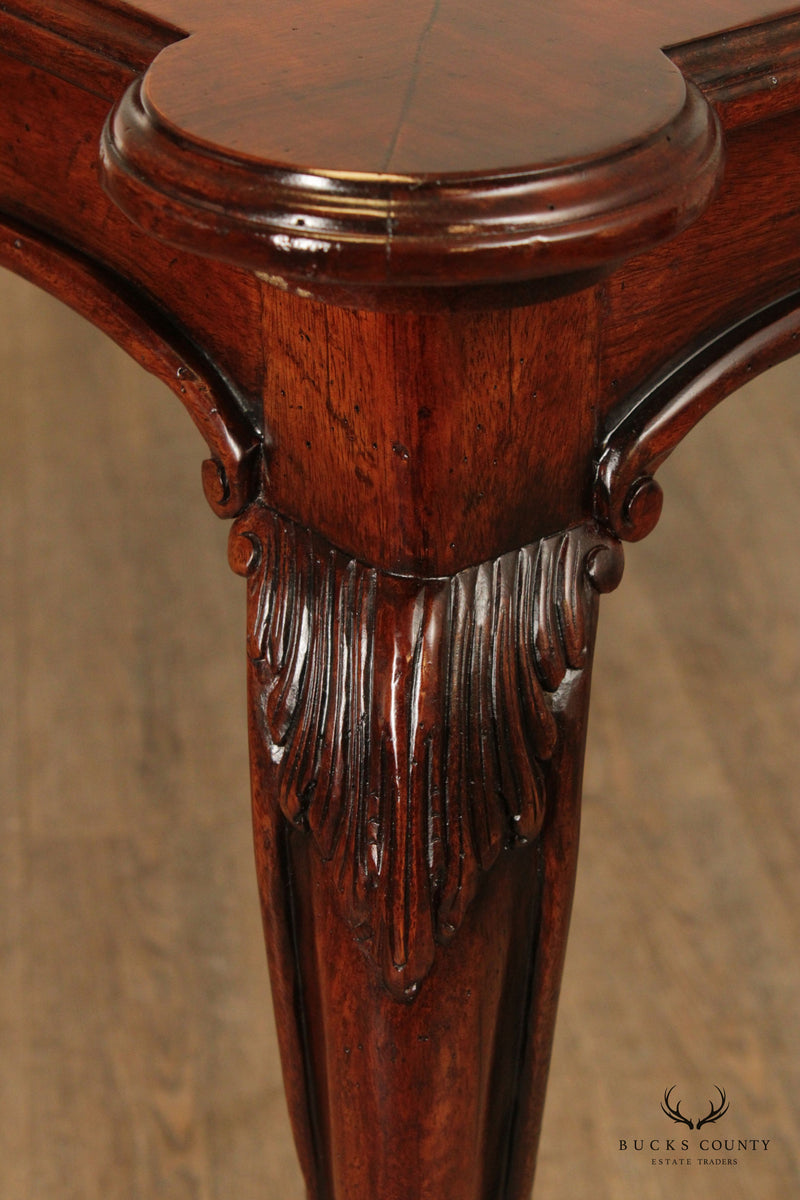 Henredon French Louis XV Style Carved Wood Card Table