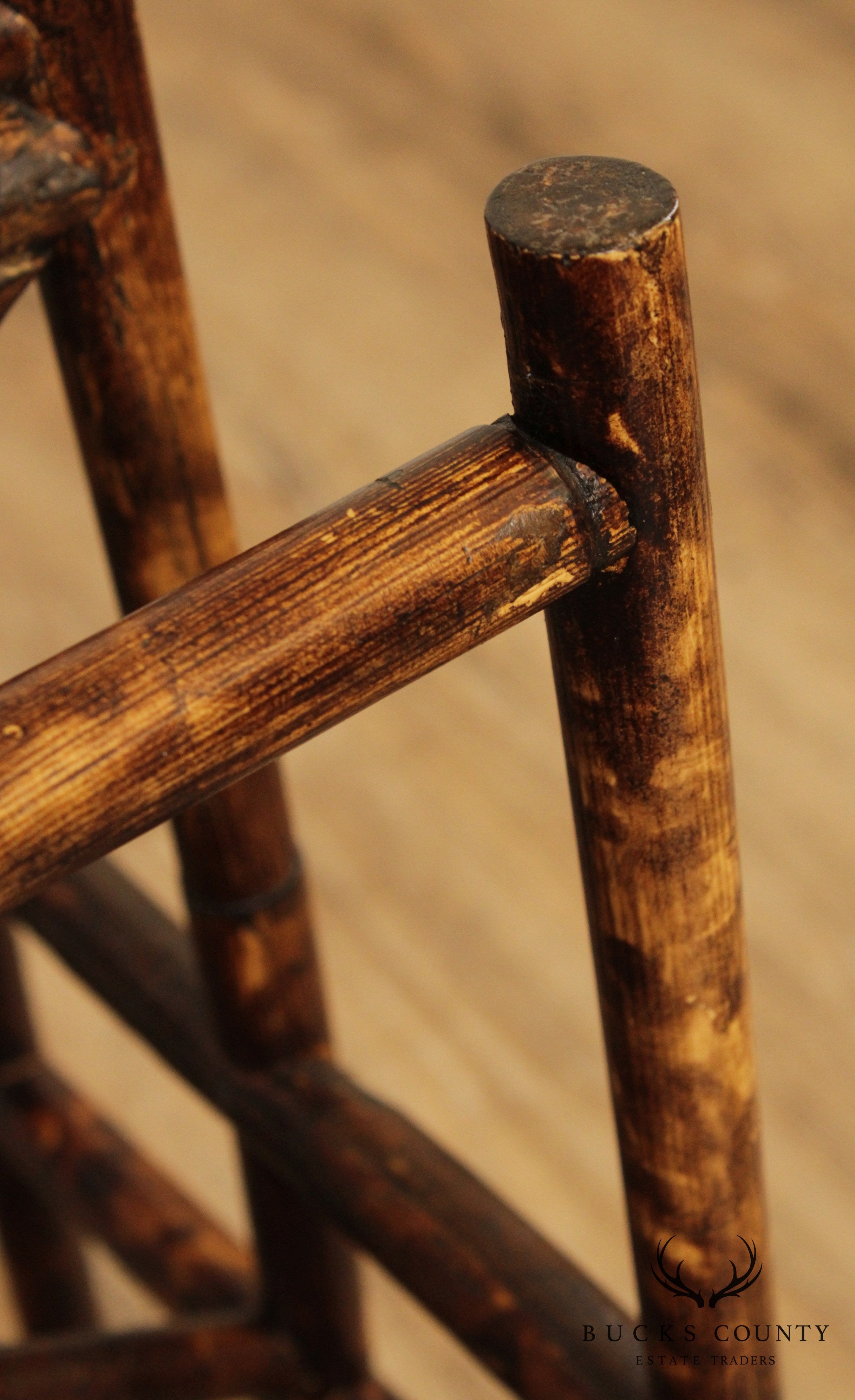 Vintage Bamboo Magazine Rack