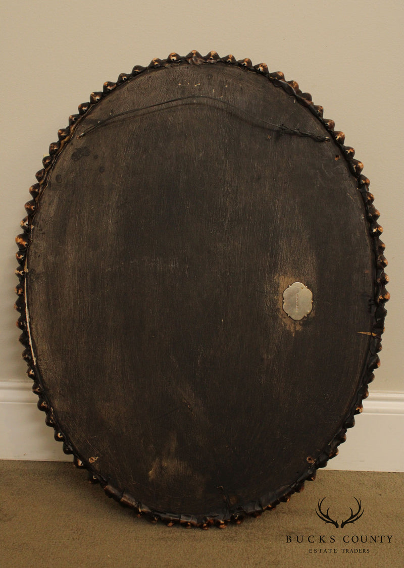 Anthony Redmile Shell Art Oval Wall Mirror