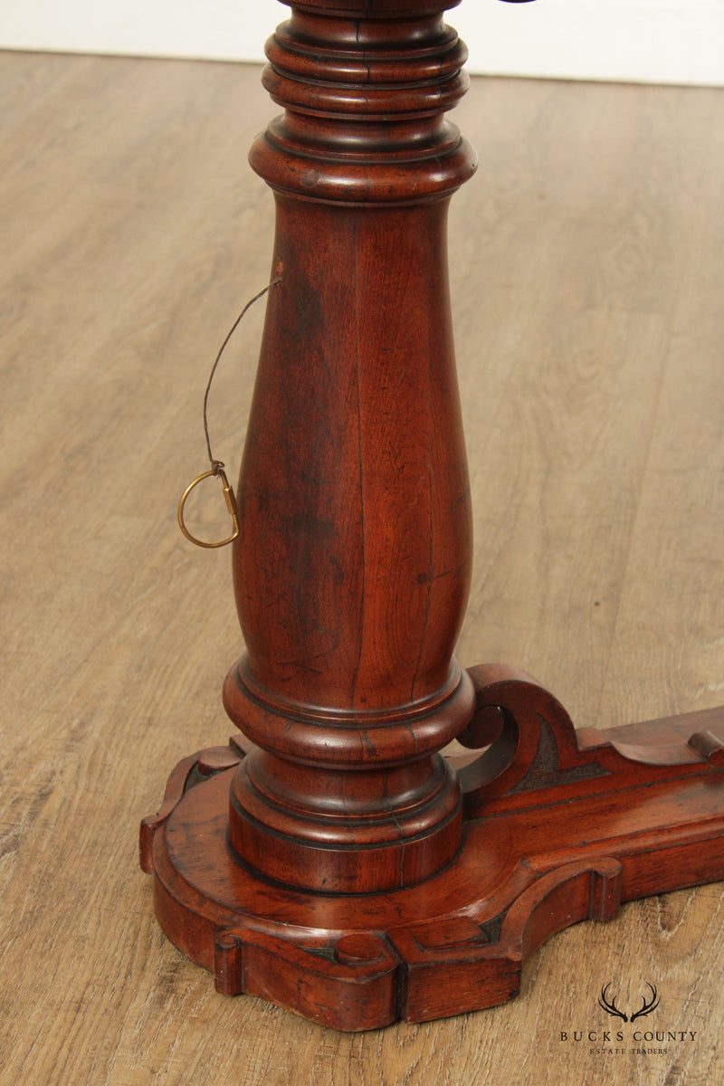 Antique Victorian Walnut Adjustable Height Reading Table
