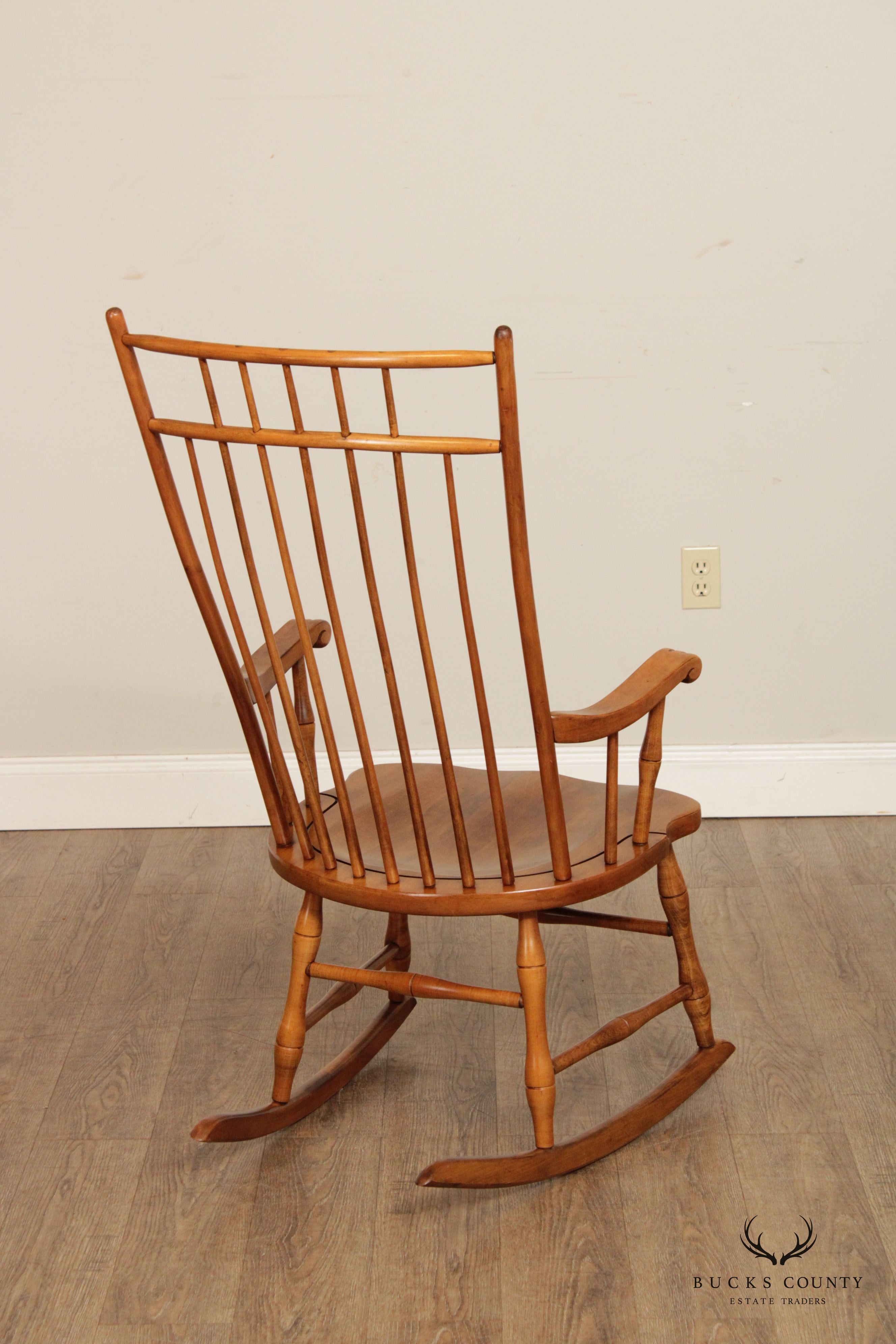 Ethan Allen Windsor Style Maple Rocking Chair