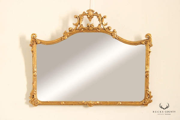 Italian Rococo Style Giltwood Mantel Mirror