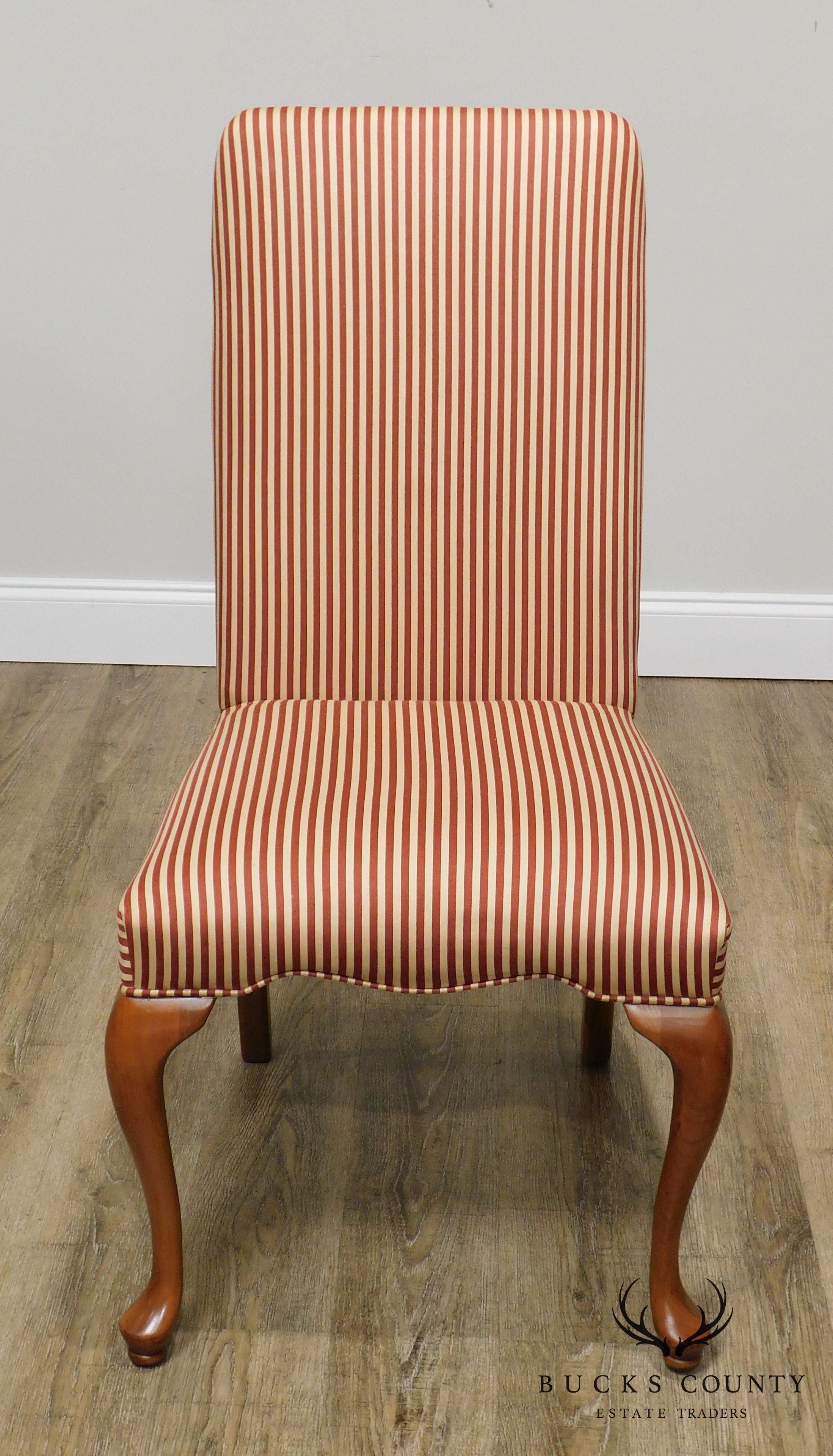 George III Style Quality Upholstered Back Side Chair