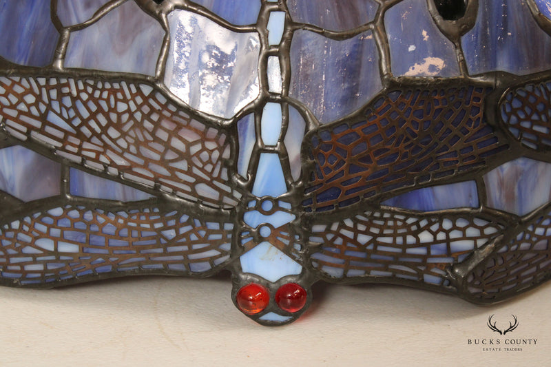 Art Nouveau Style Dragon Fly Art Glass Lamp Shade