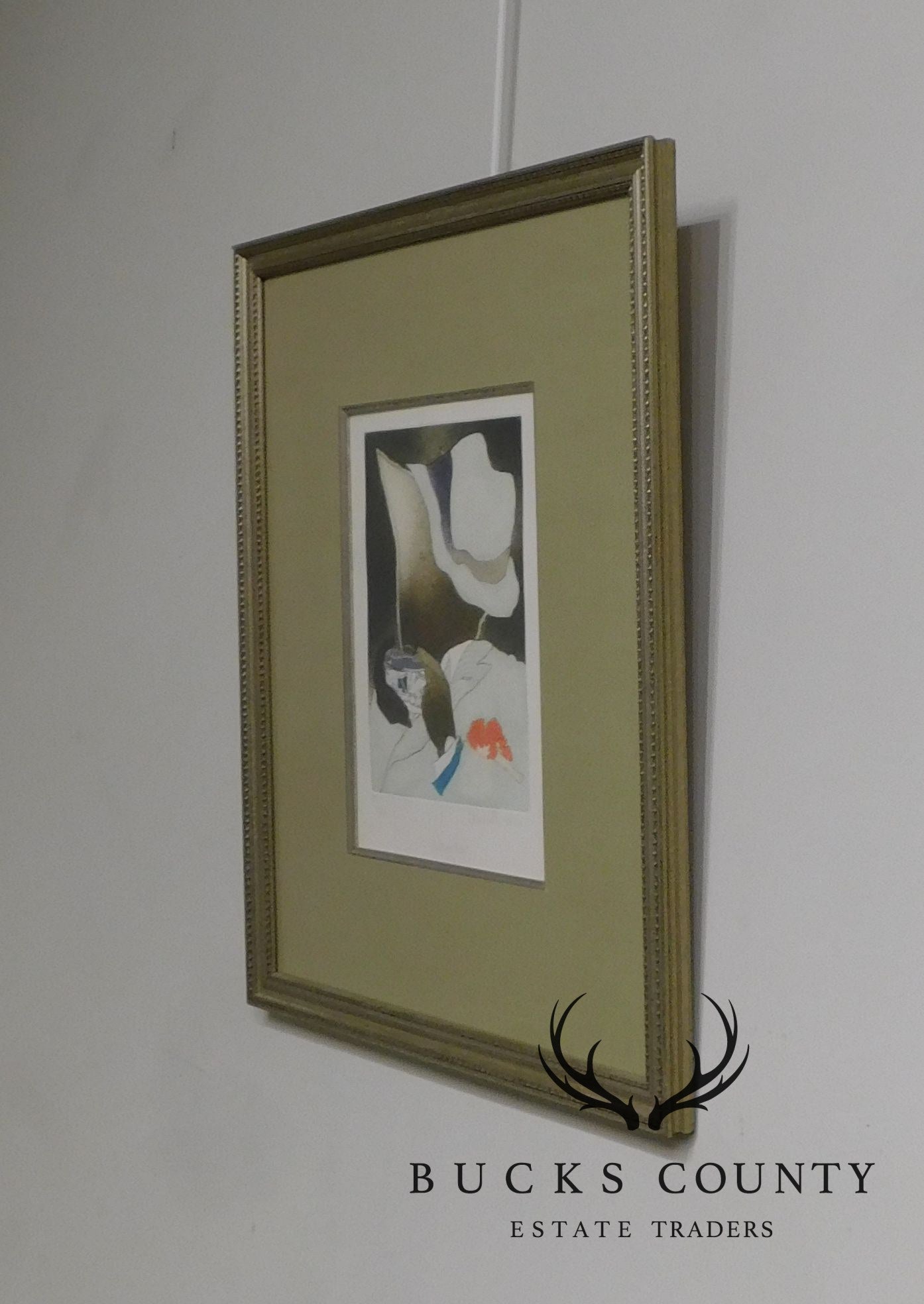 Framed Limited Edition Color Etching "Autoportrait" #75/150