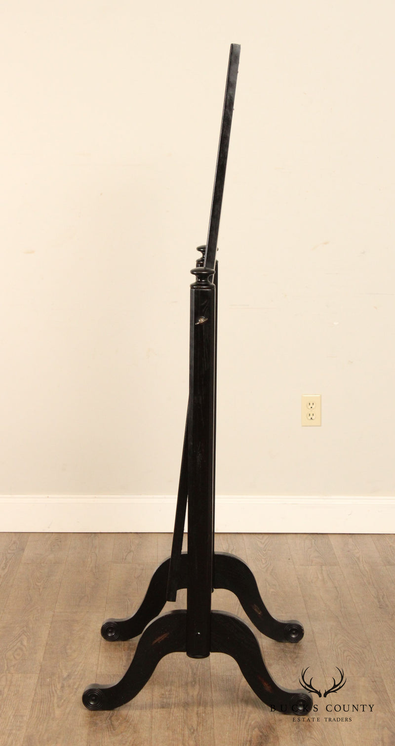 Traditional Style Black Cheval Floor Dressing Mirror
