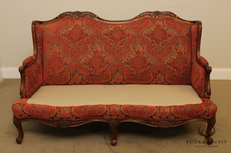 French Louis XV Style Custom Upholstered Loveseat
