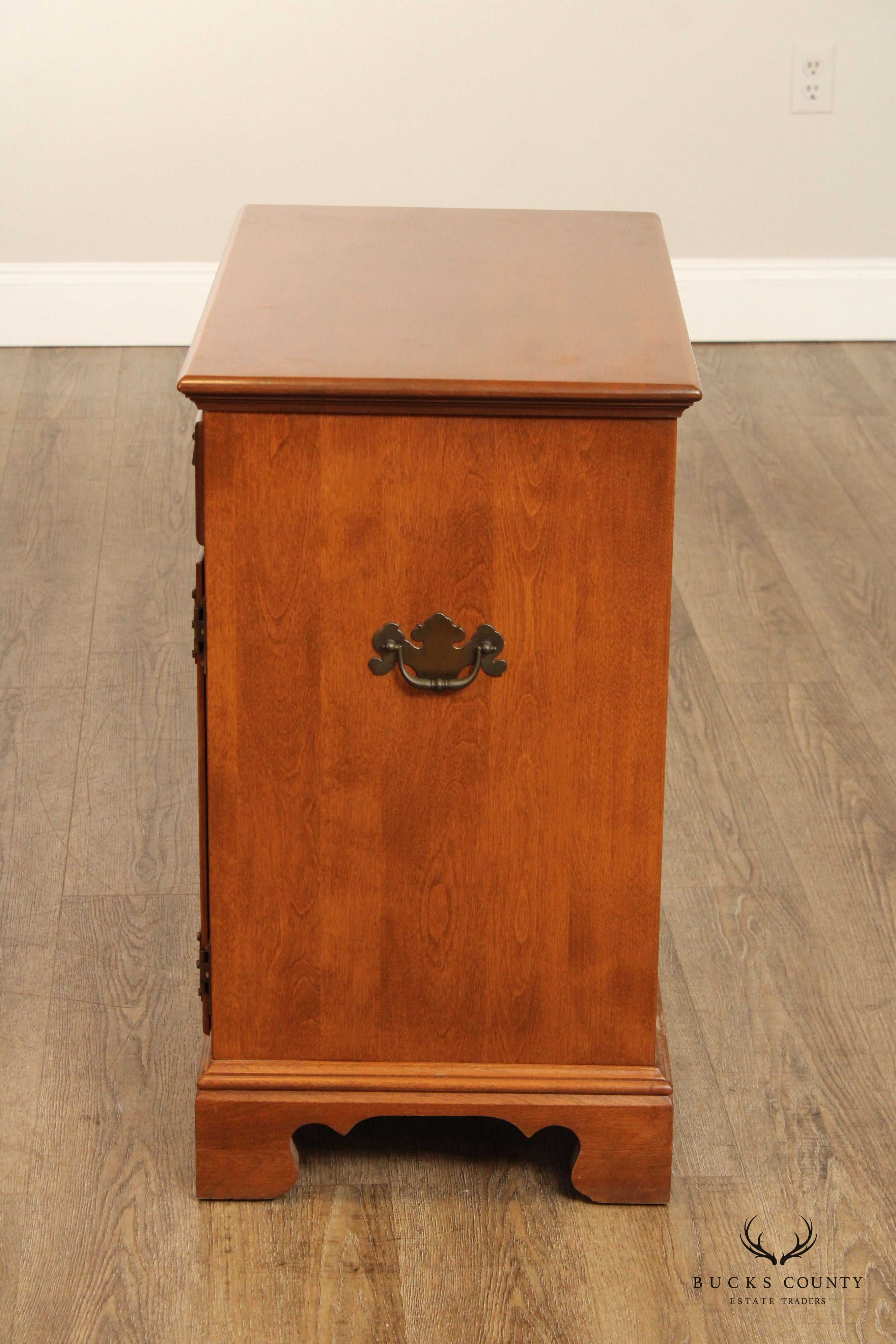 Ethan Allen American Nutmeg Maple Side Cabinet Nightstand