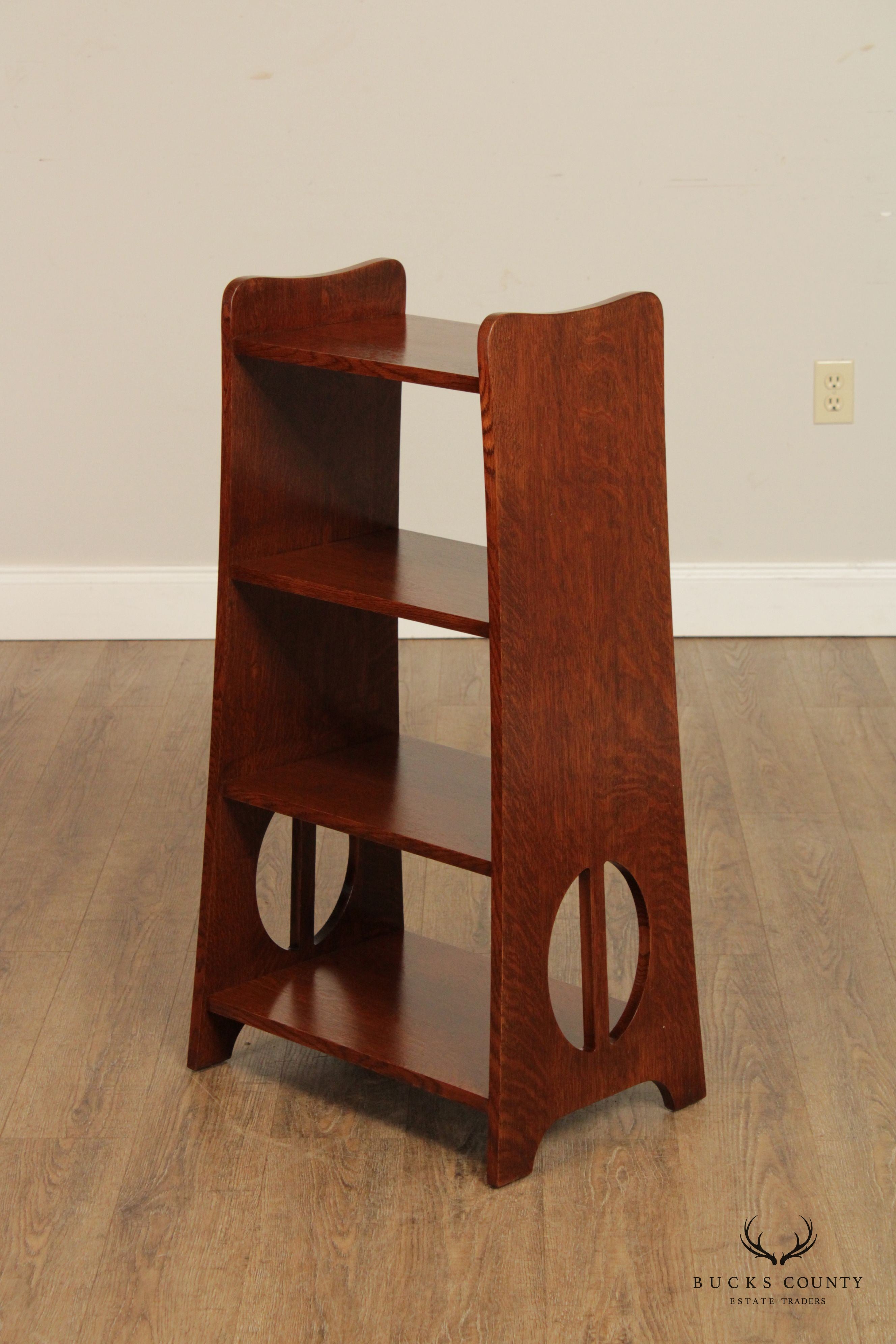 Stickley Mission Collection Oak Limbert Magazine Stand Bookcase