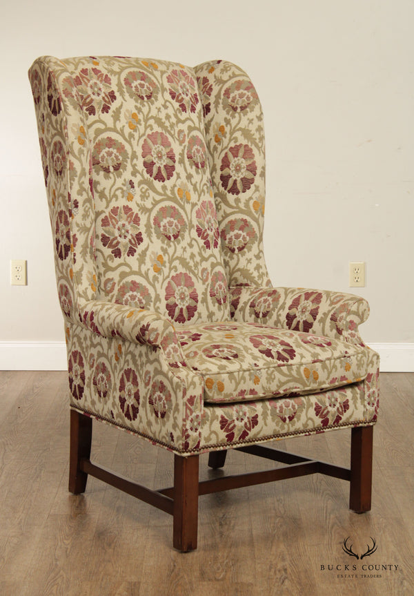 Pearson Chippendale Style Tall Wingback Host Chair