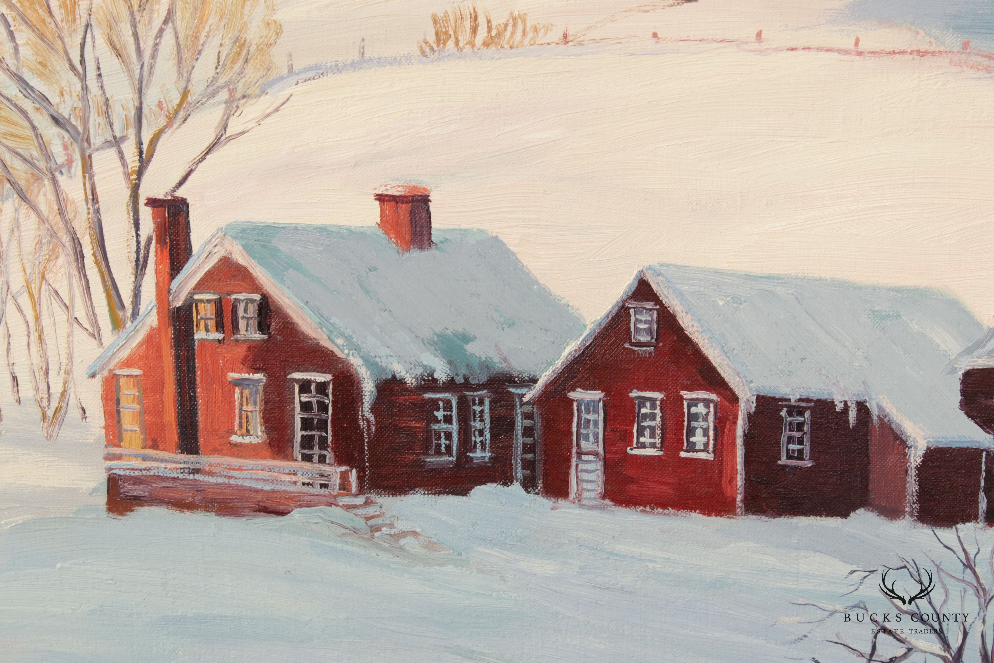 Ann Yost Whitesell 'Scene in Kutztown' Original Oil Painting