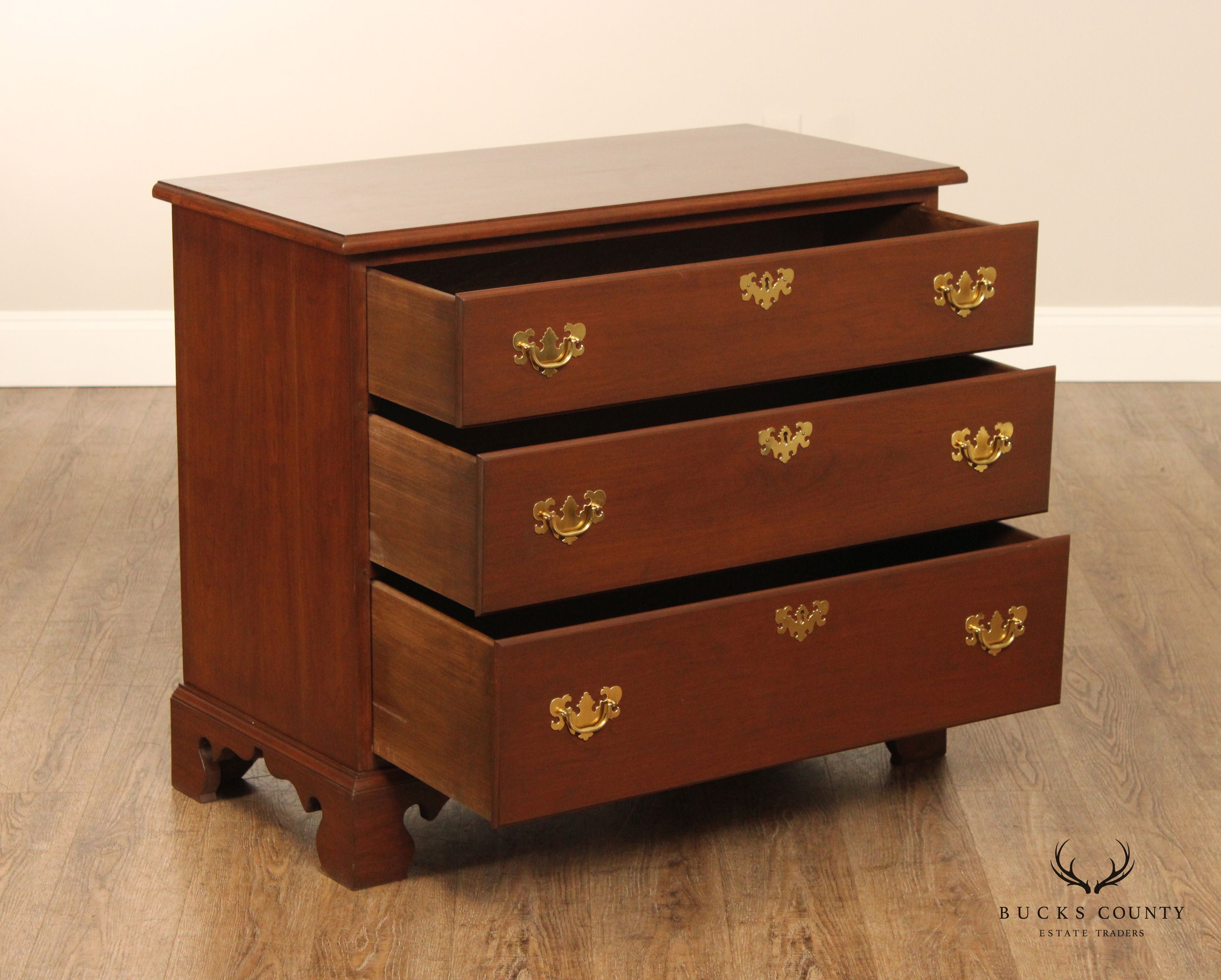 Chippendale Style Custom Quality Cherry Chest of Drawers