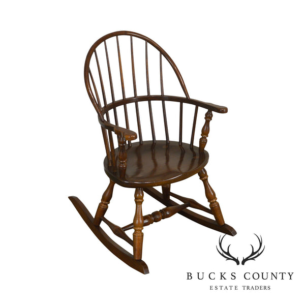 Frederick Duckloe & Bros Vintage Childs Small Windsor Rocker Rocking Chair