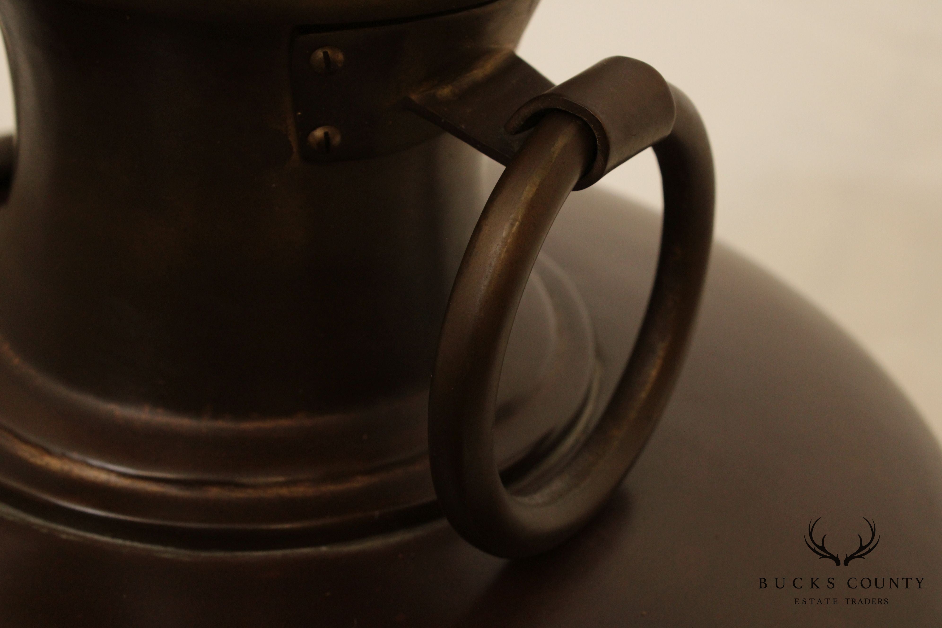 Vintage Brass Jug Table Lamp