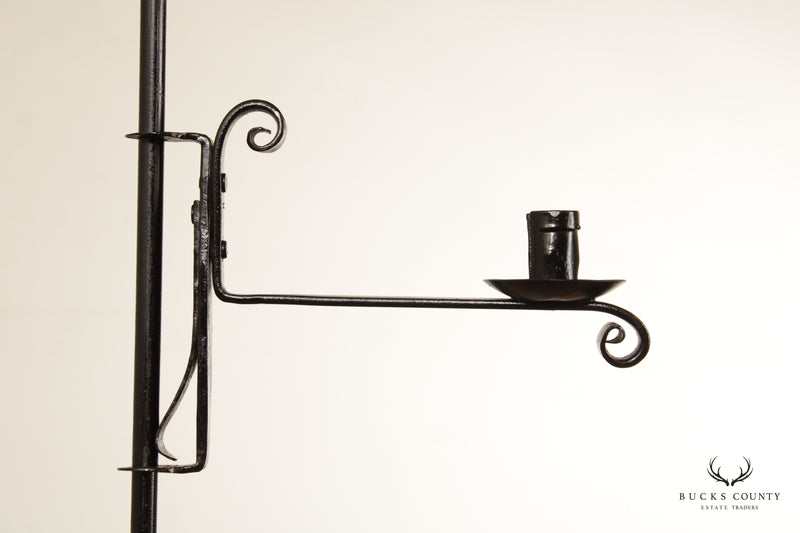 Hand Wrought Iron Adjustable Candle Stand