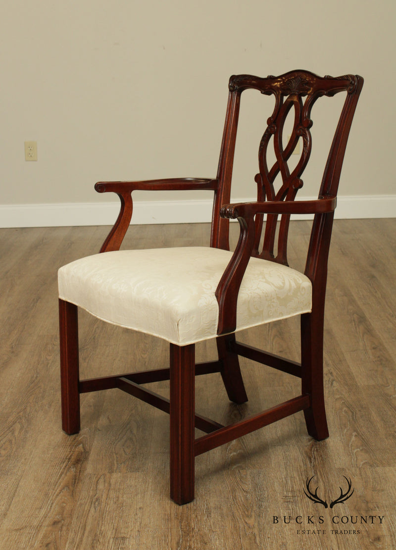 Kindel Chippendale Style Mahogany Armchair (A)