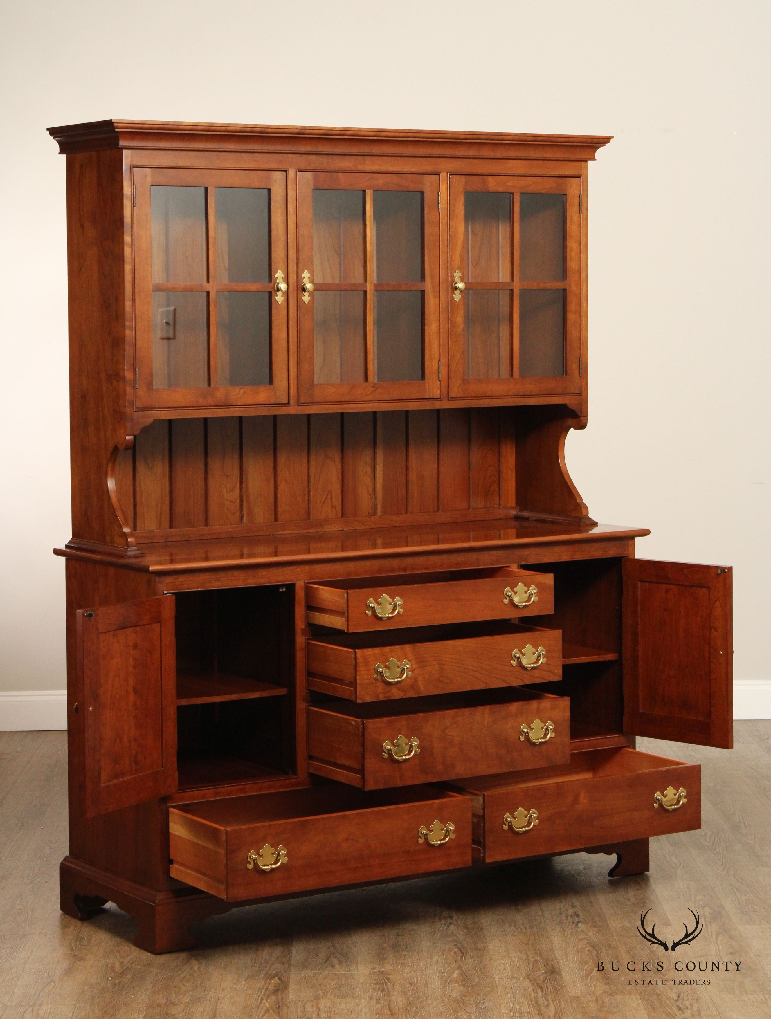 Stickley Chippendale Style Cherry China Cabinet