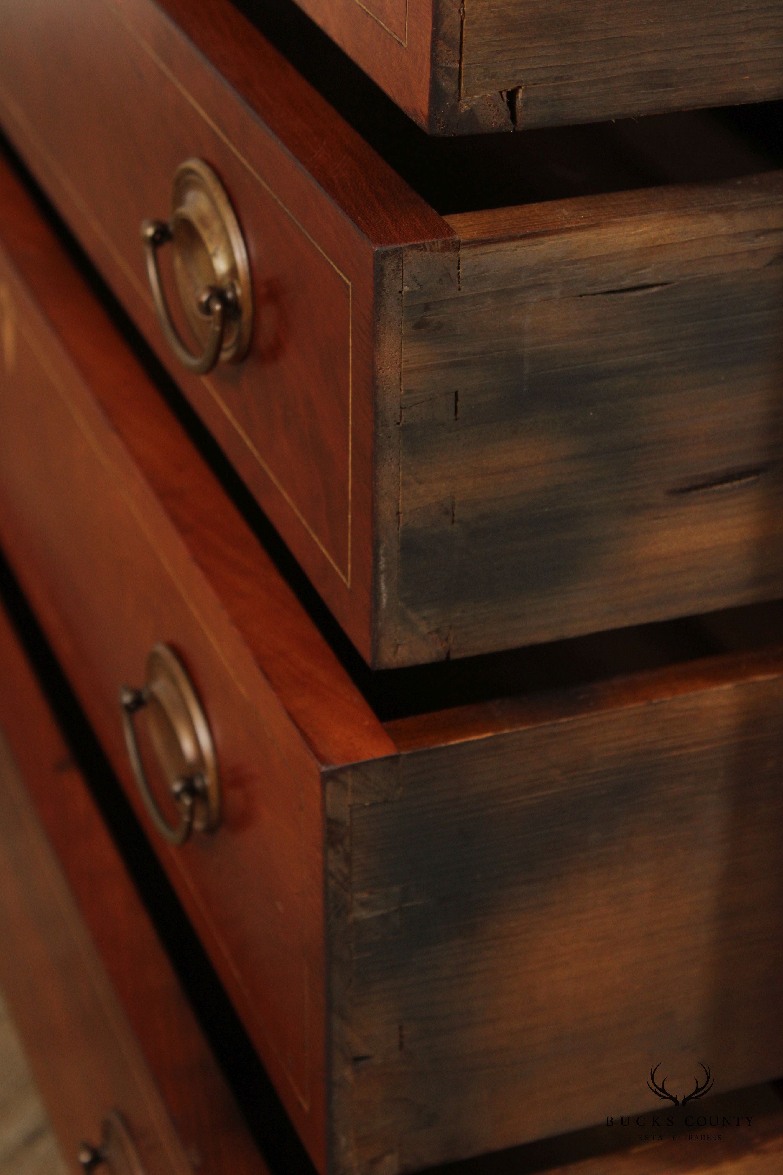 Federal Style Quality Bench Made Cherry Chest of Drawers