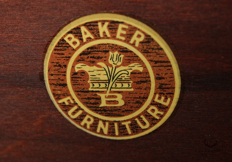 Baker Furniture Regency Style Low Open Bookcase