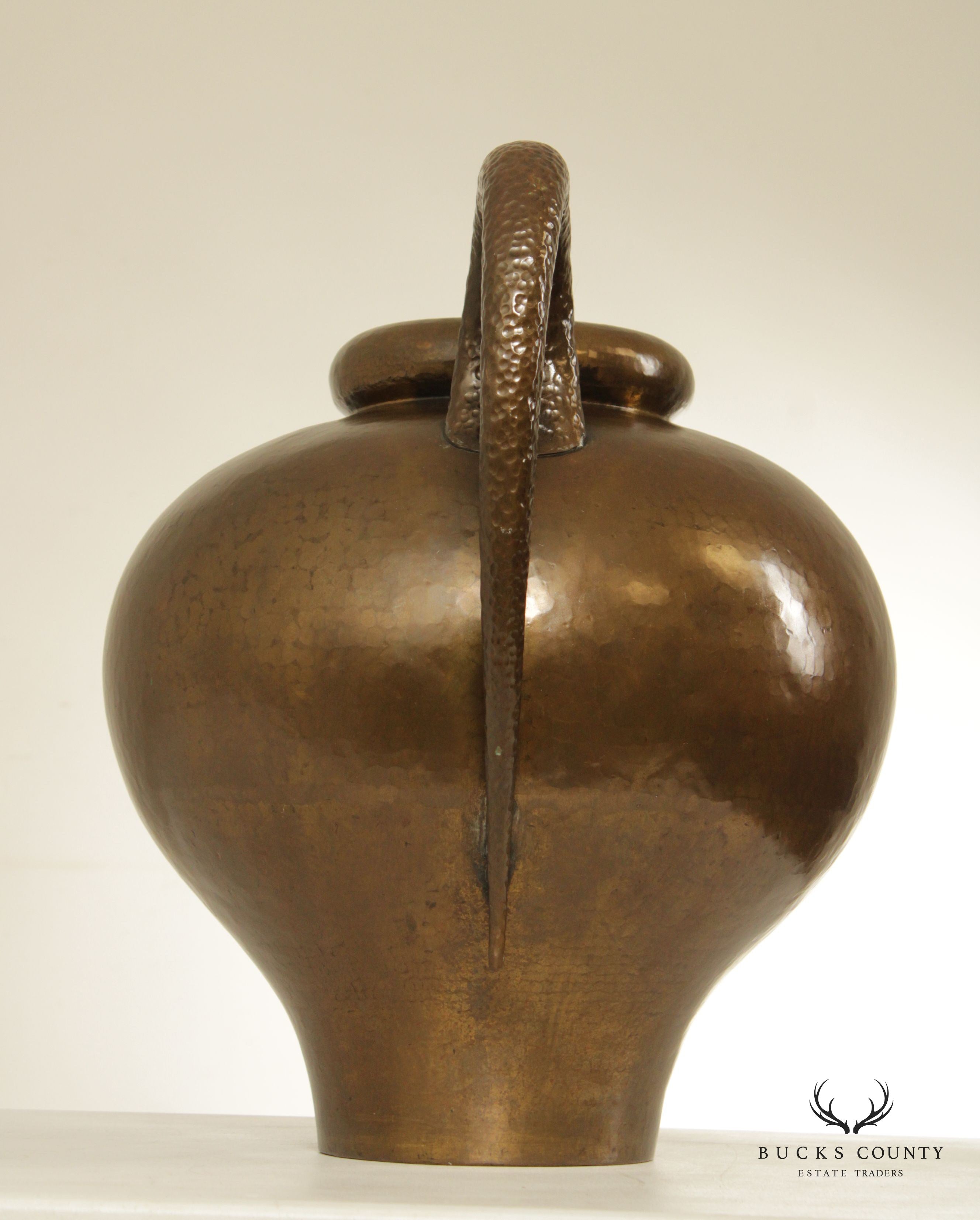 Egidio Casagrande Hand Hammered Copper Pitcher or Ewer