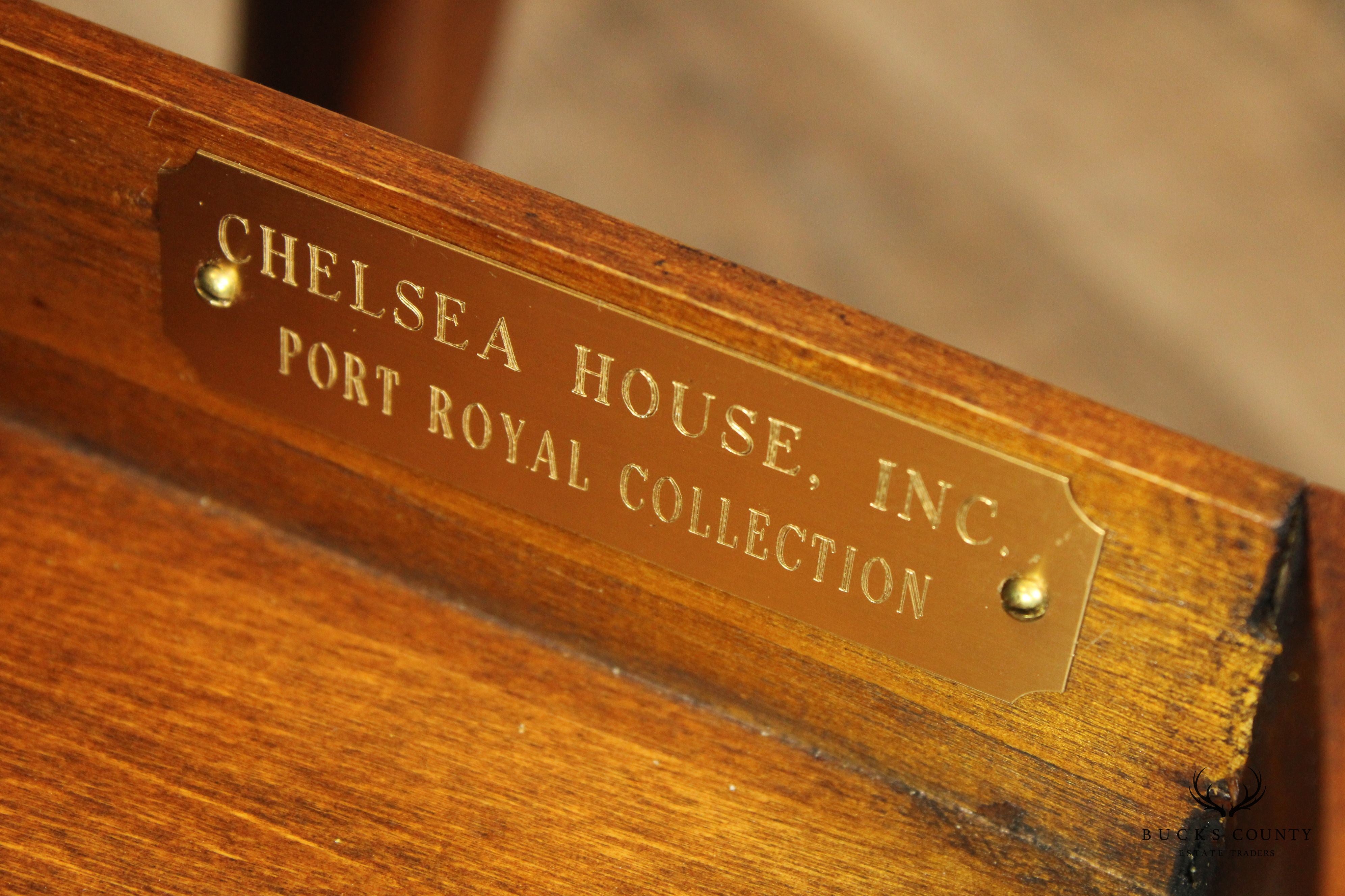 CHELSEA HOUSE INC PORT ROYAL COLLECTION GEORGIAN STYLE WALNUT SIDE STABLE