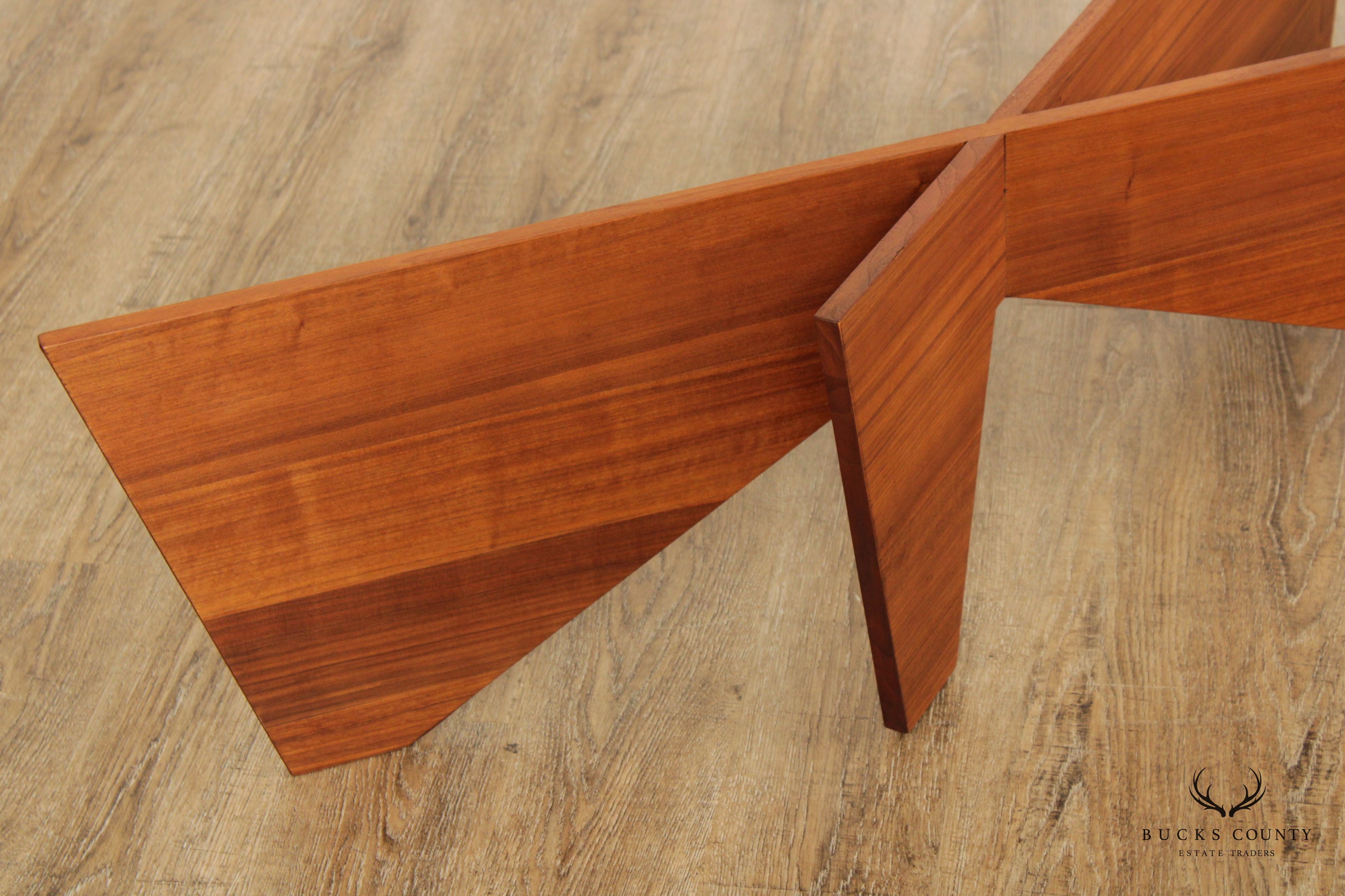 Mid Century Modern Sculptural Walnut Coffee Table Base