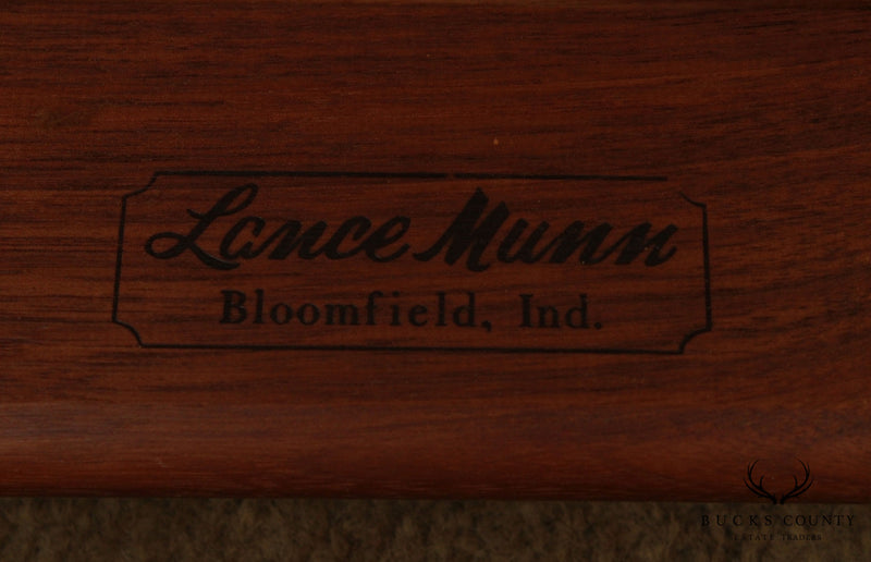 Lance Munn Arts & Crafts Style Custom Crafted Walnut Side Table