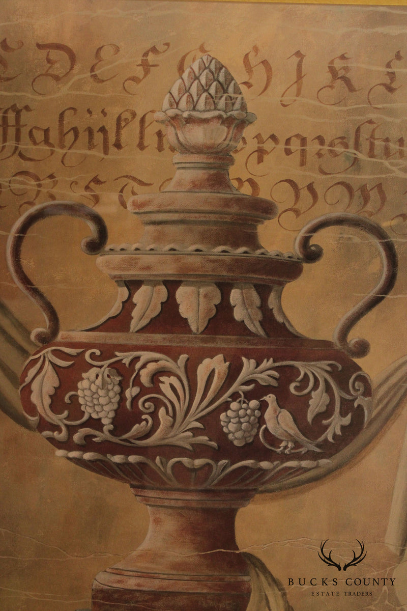Gloria Eriksen Custom Framed Fine Art Print of Ancient Urn (A)