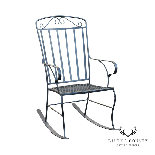 Wrought Iron Outdoor Rocking Chair