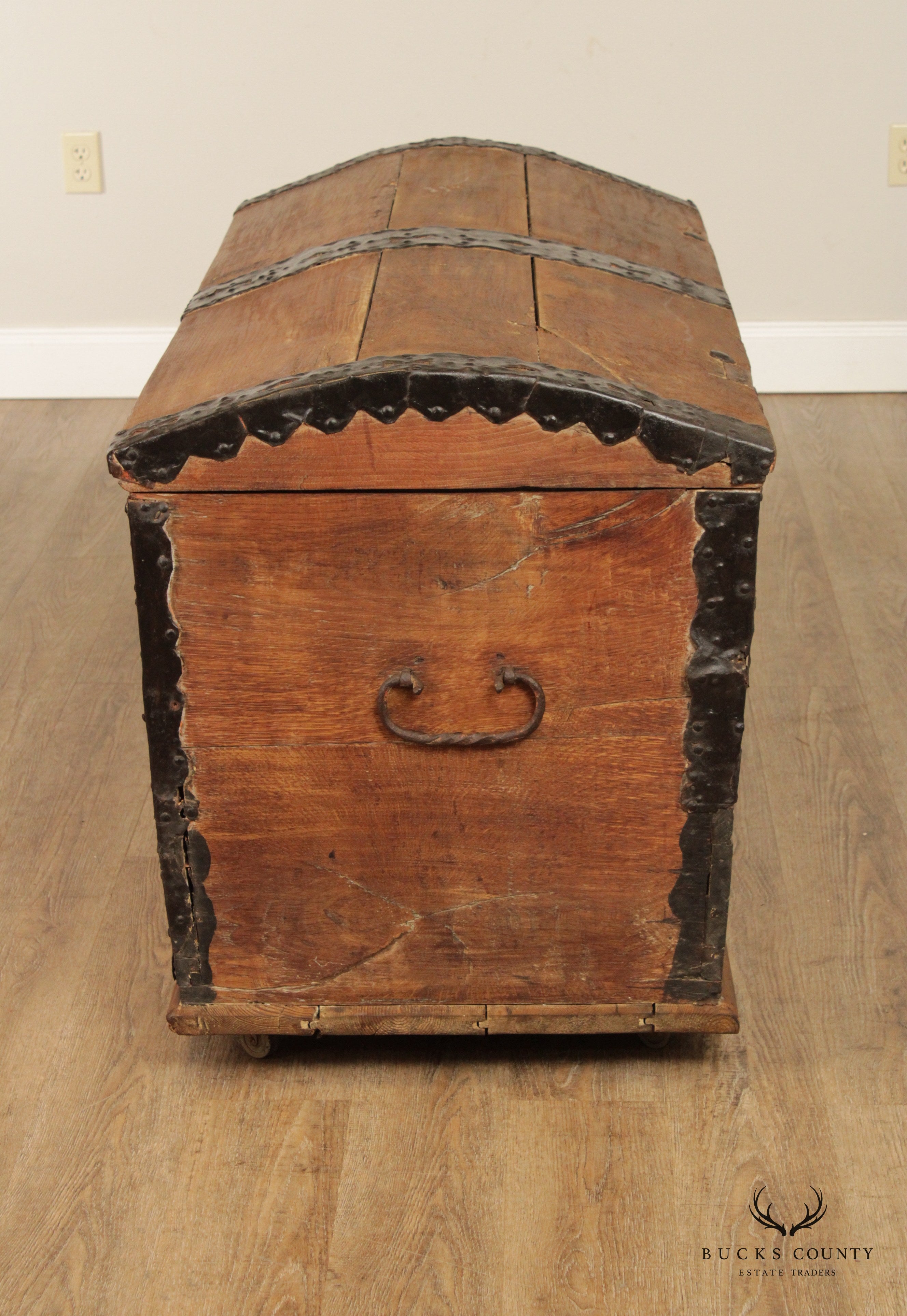 18th Century Antique Teak Blanket Chest or Trunk