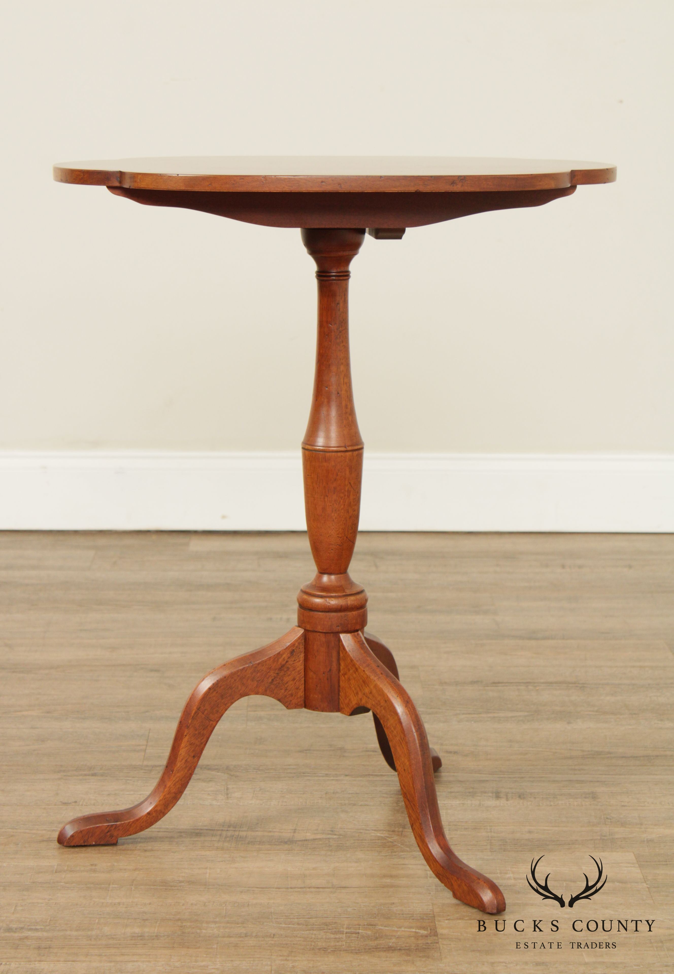 Quality Chippendale Style Tilt Top Side Table