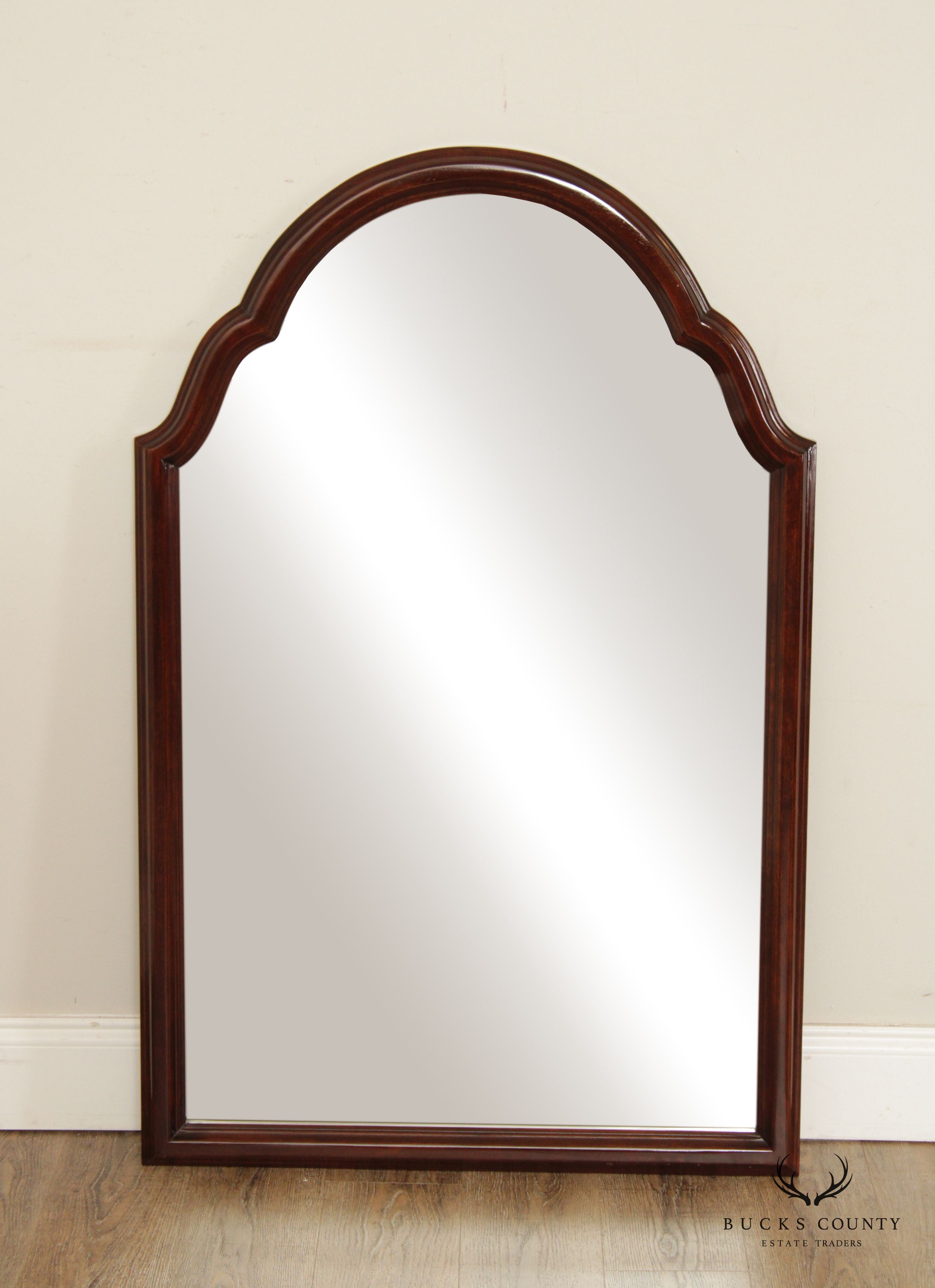 Queen Anne Style Mahogany Wall Mirror