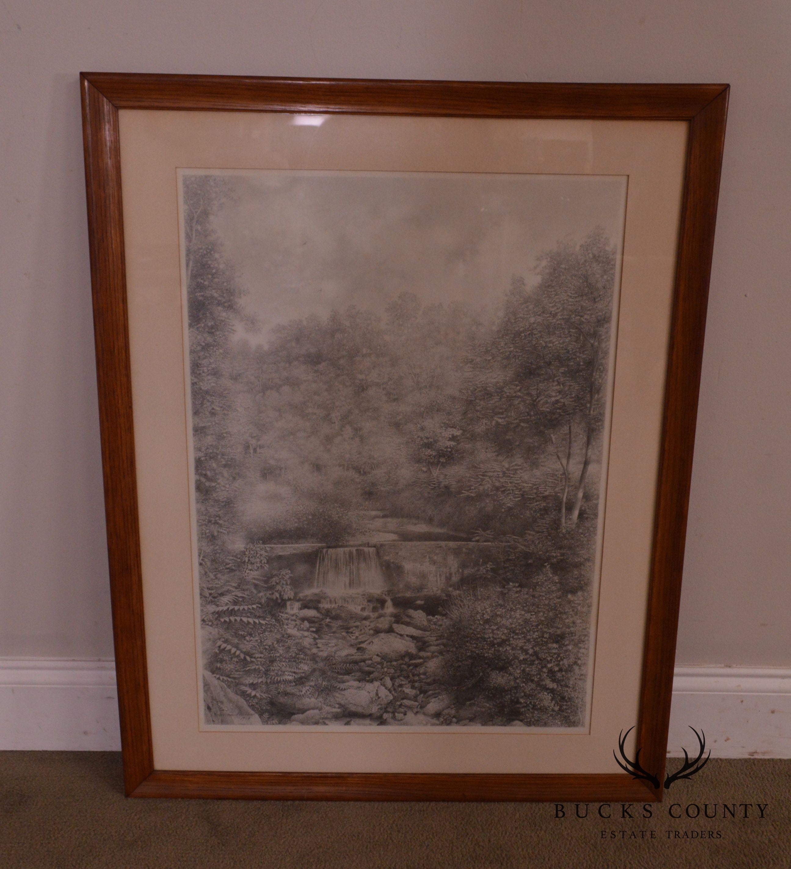 Herman Miller, Original Waterfall Graphite Drawing