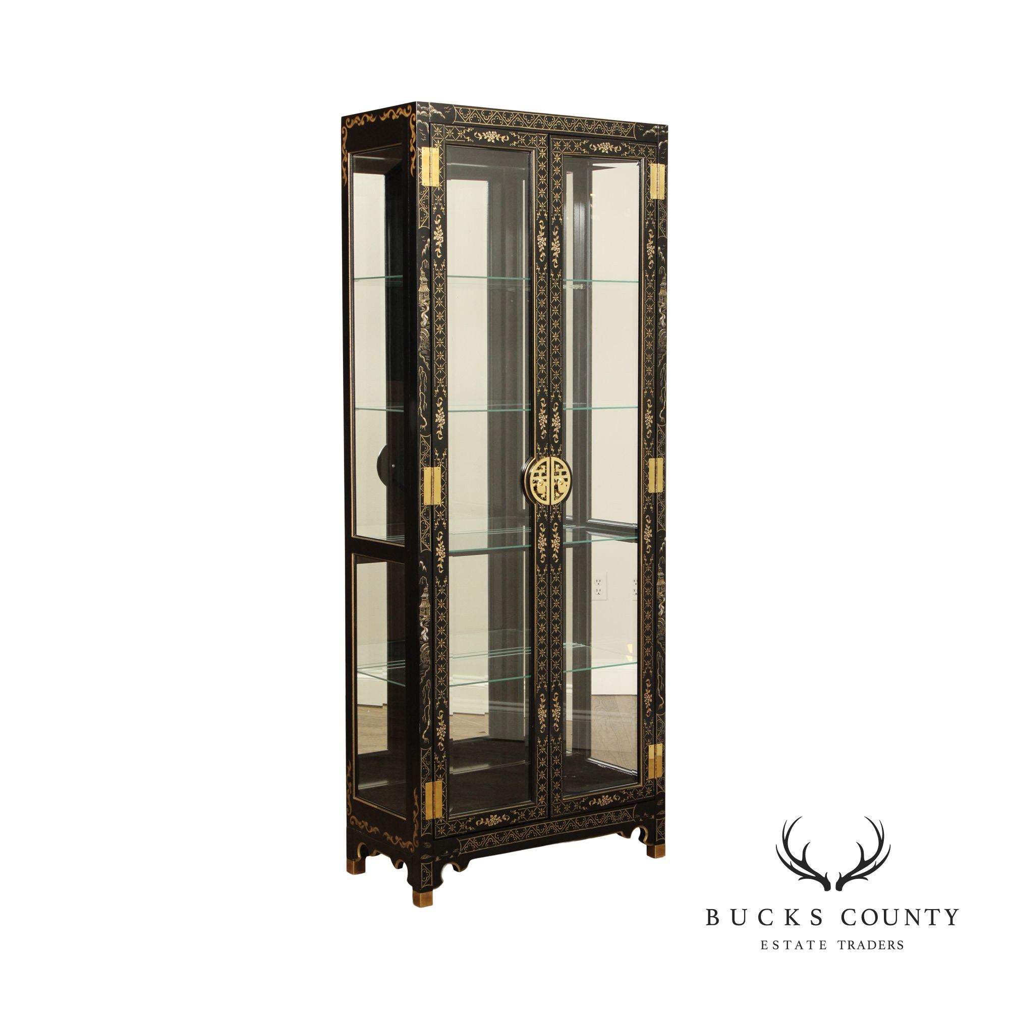 Pulaski Furniture Chinoiserie Style Curio Display Case